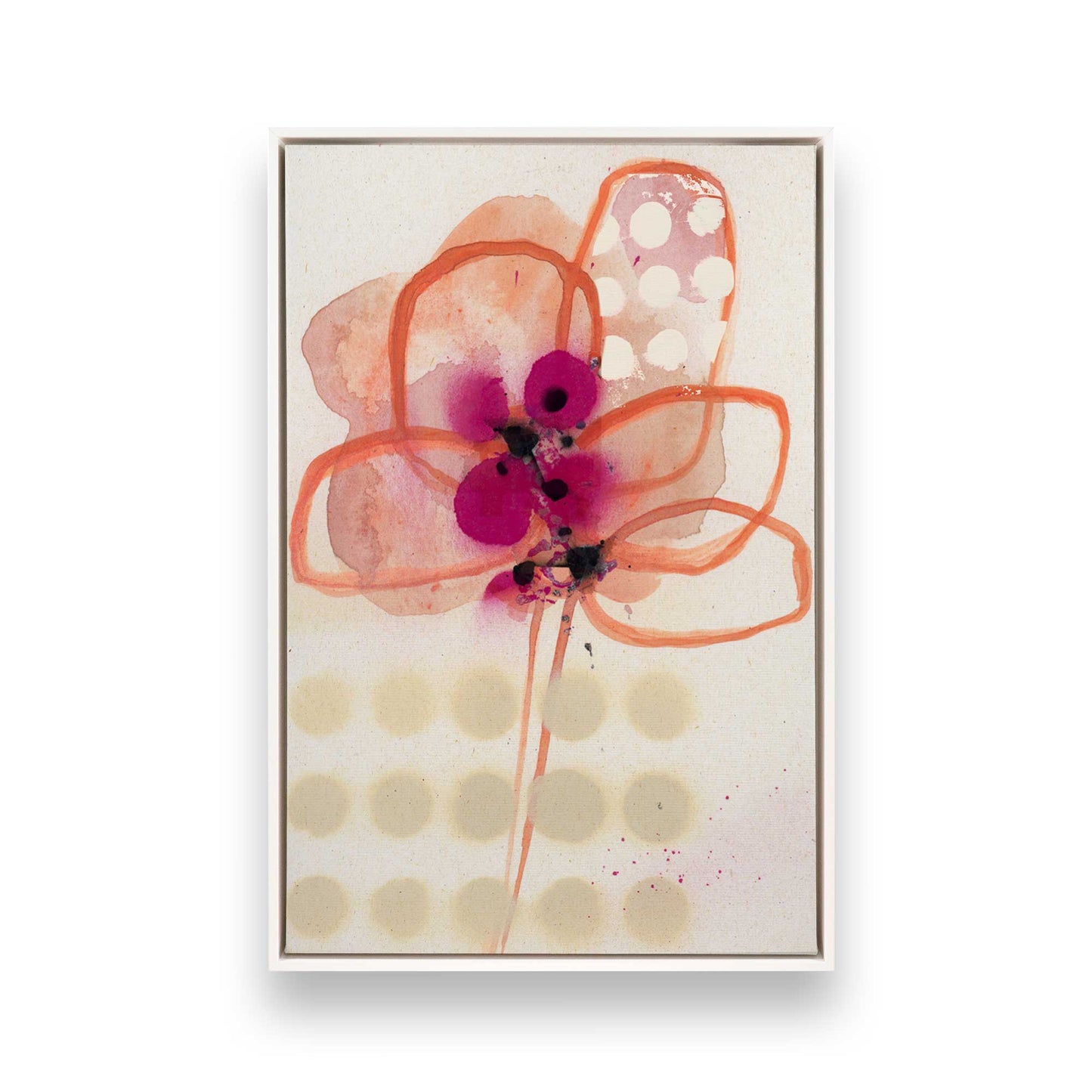 [Color:Opaque White], Picture of art in a White frame
