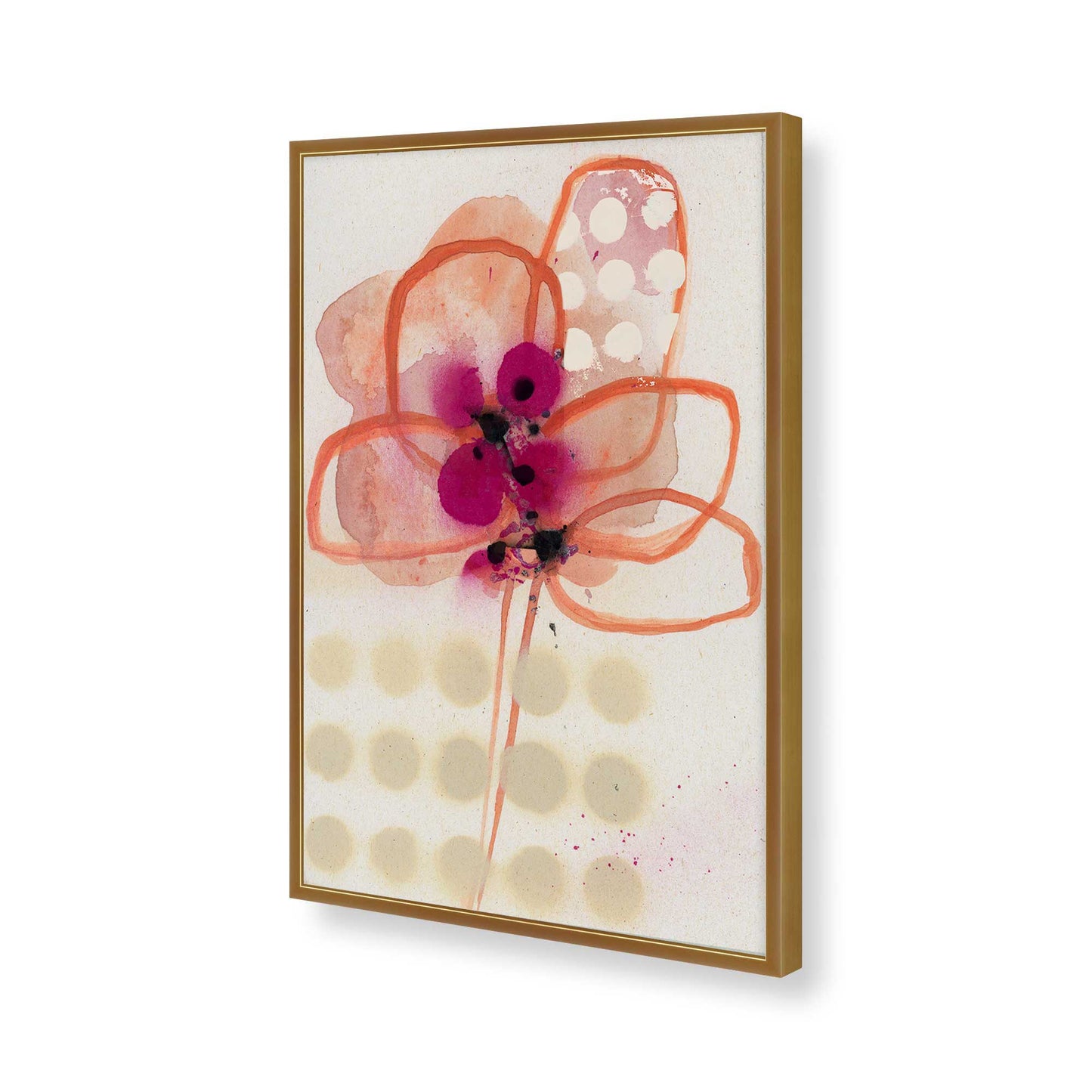 [Color:Polished Gold], Picture of art in a Polished Gold frame of the corner