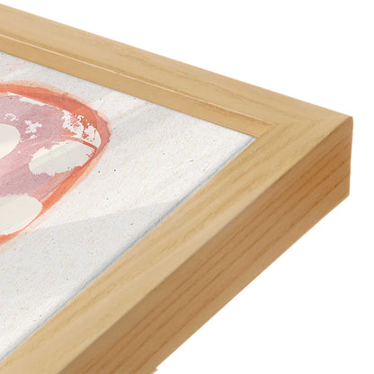 [Color:American Maple], Picture of art in a American Maple frame at an angle