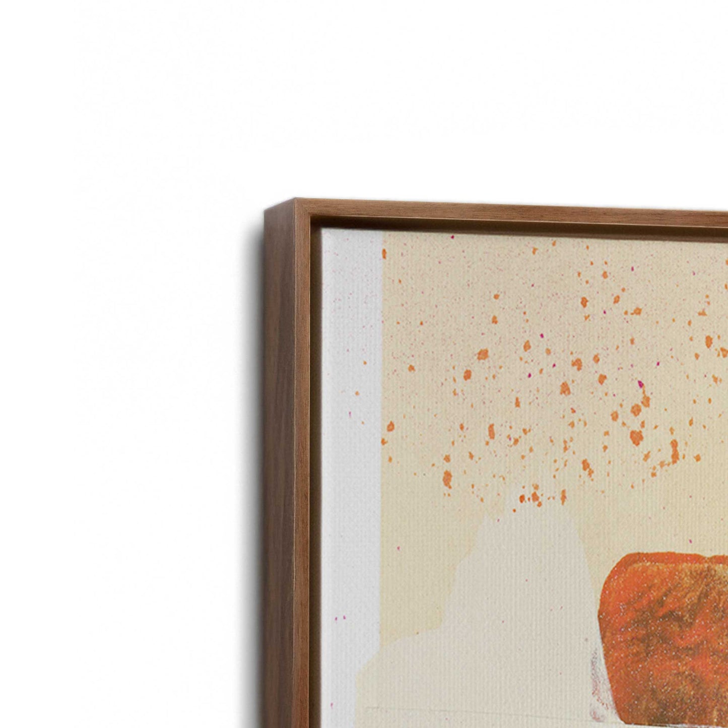 [Color:Walnut], Picture of art in a Walnut frame at an angle