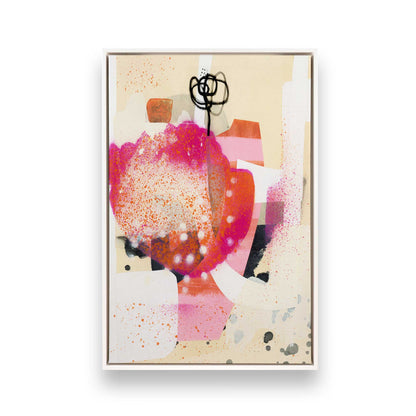 [Color:Opaque White], Picture of art in a White frame