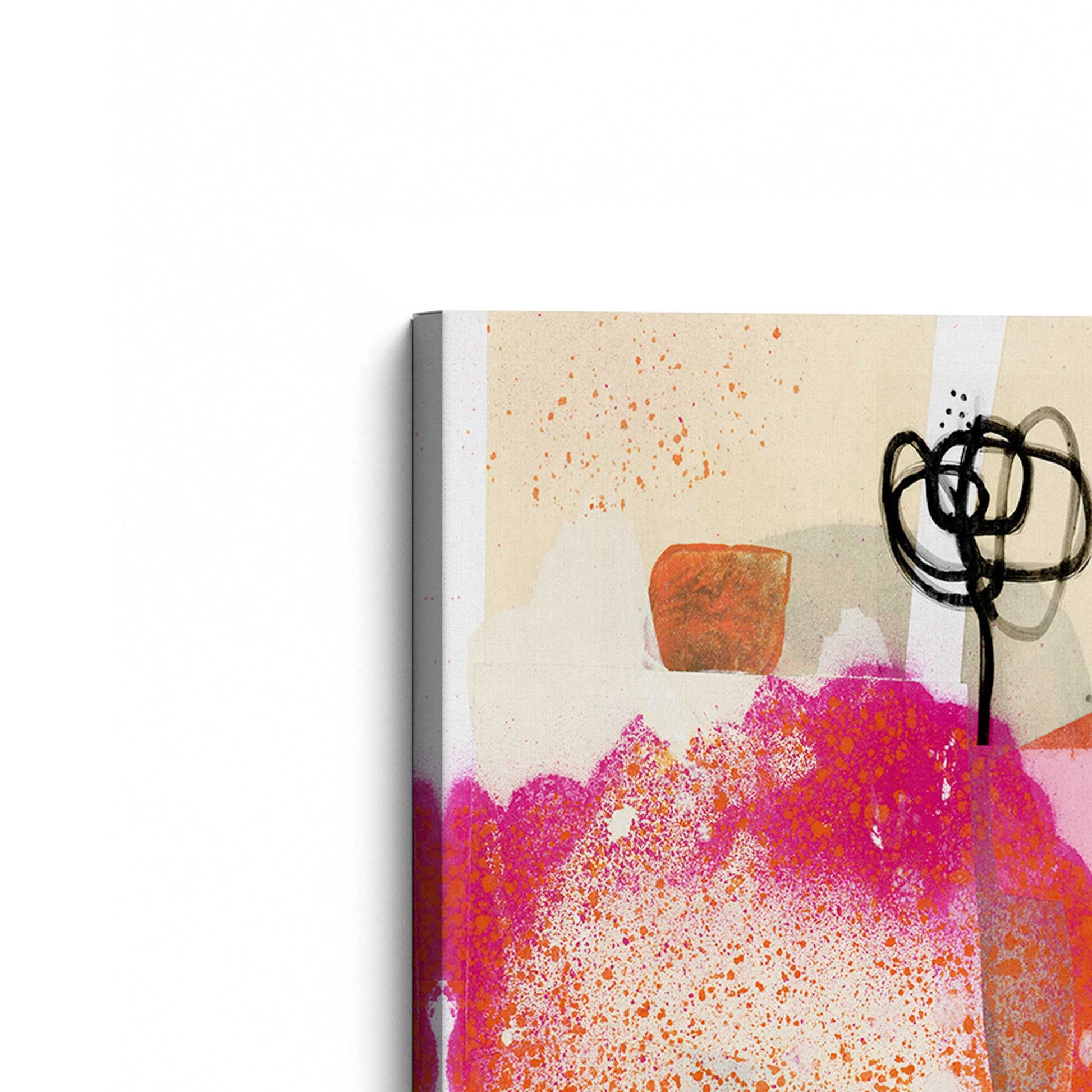 [Color:Stretched Canvas], Picture of the corner of the art