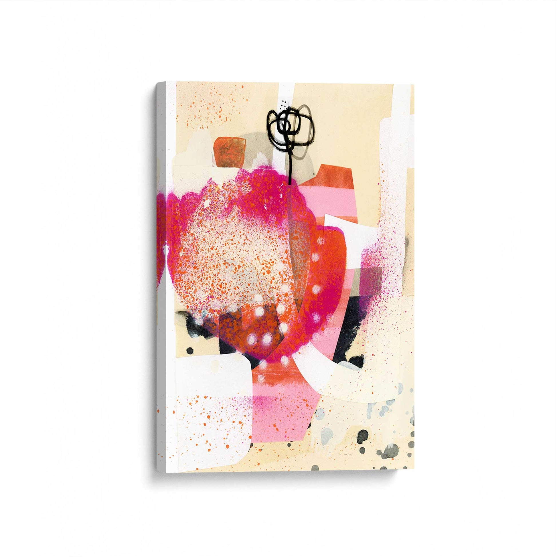 [Color:Stretched Canvas], Picture of art at an angle