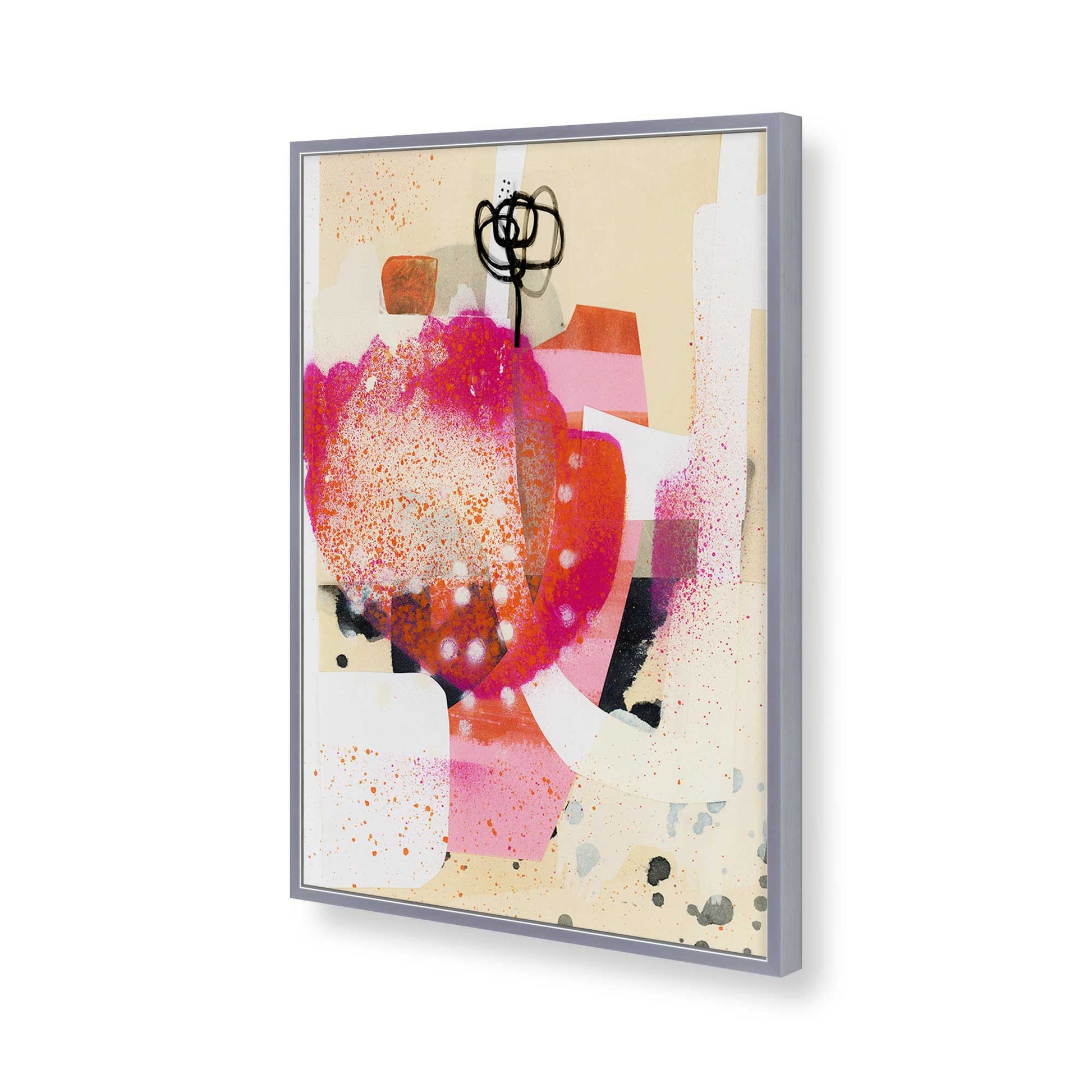 [Color:Polished Chrome], Picture of art in a Polished Chrome frame of the corner