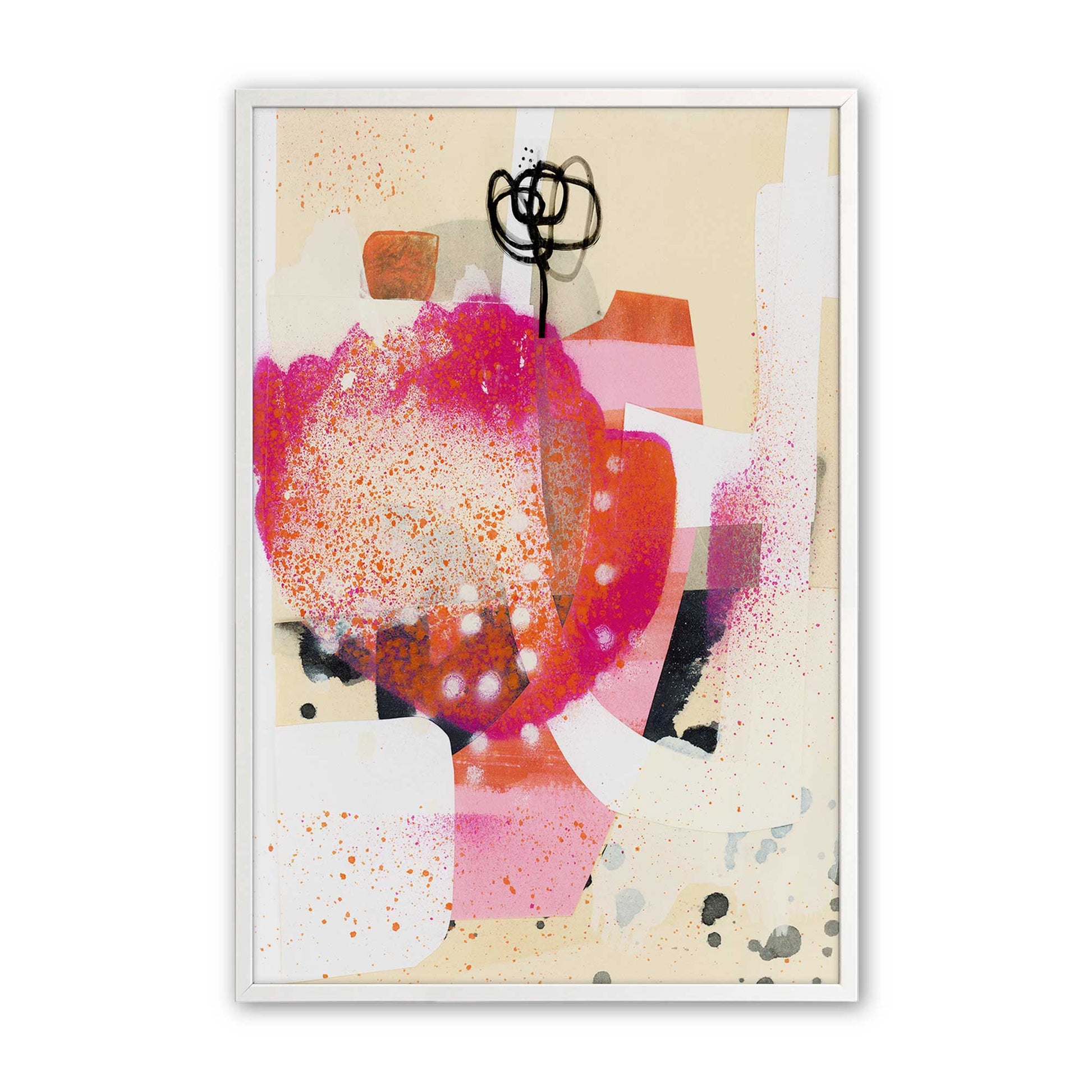 [Color:Opaque White], Picture of art in a Opaque White frame