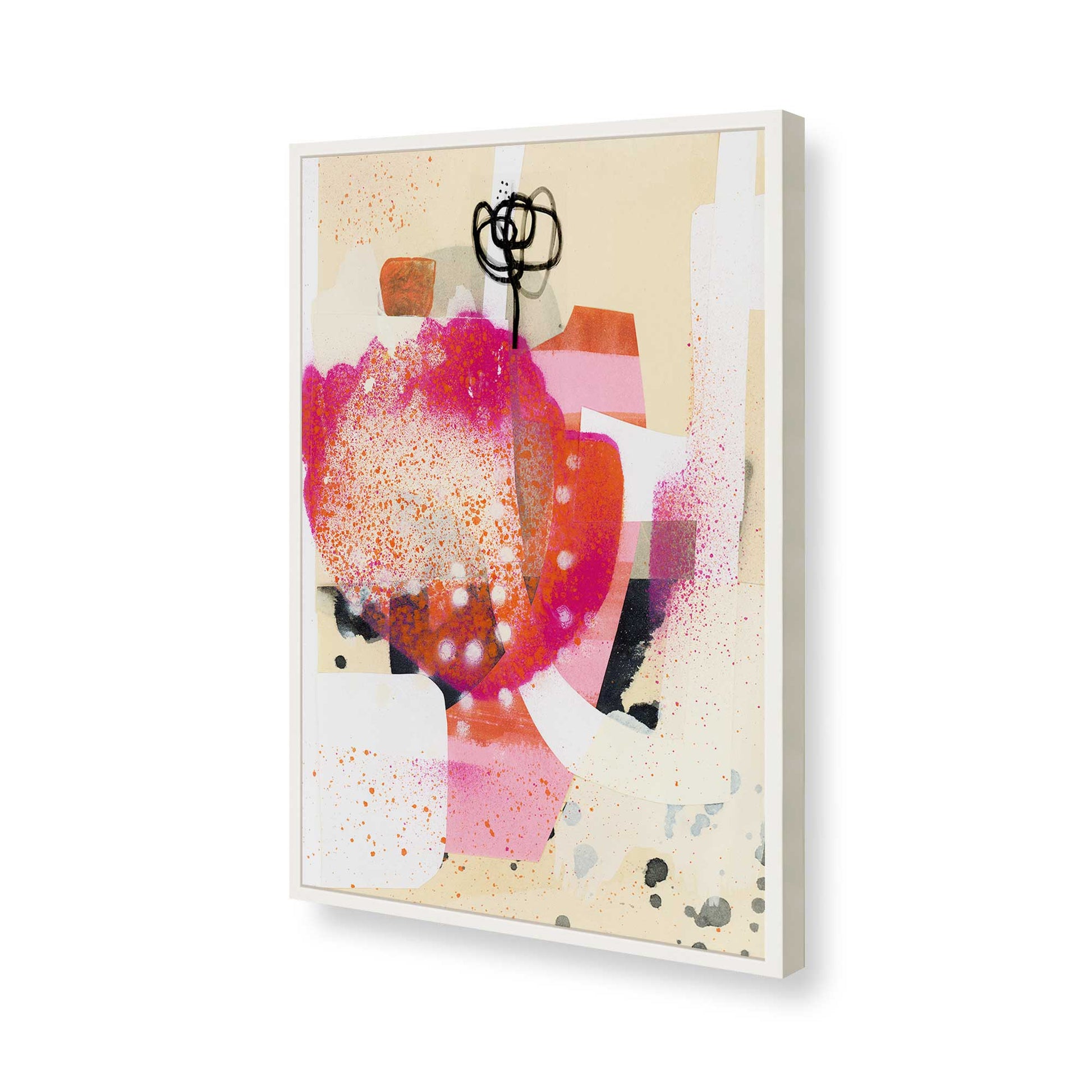 [Color:Opaque White], Picture of art in a Opaque White frame of the corner