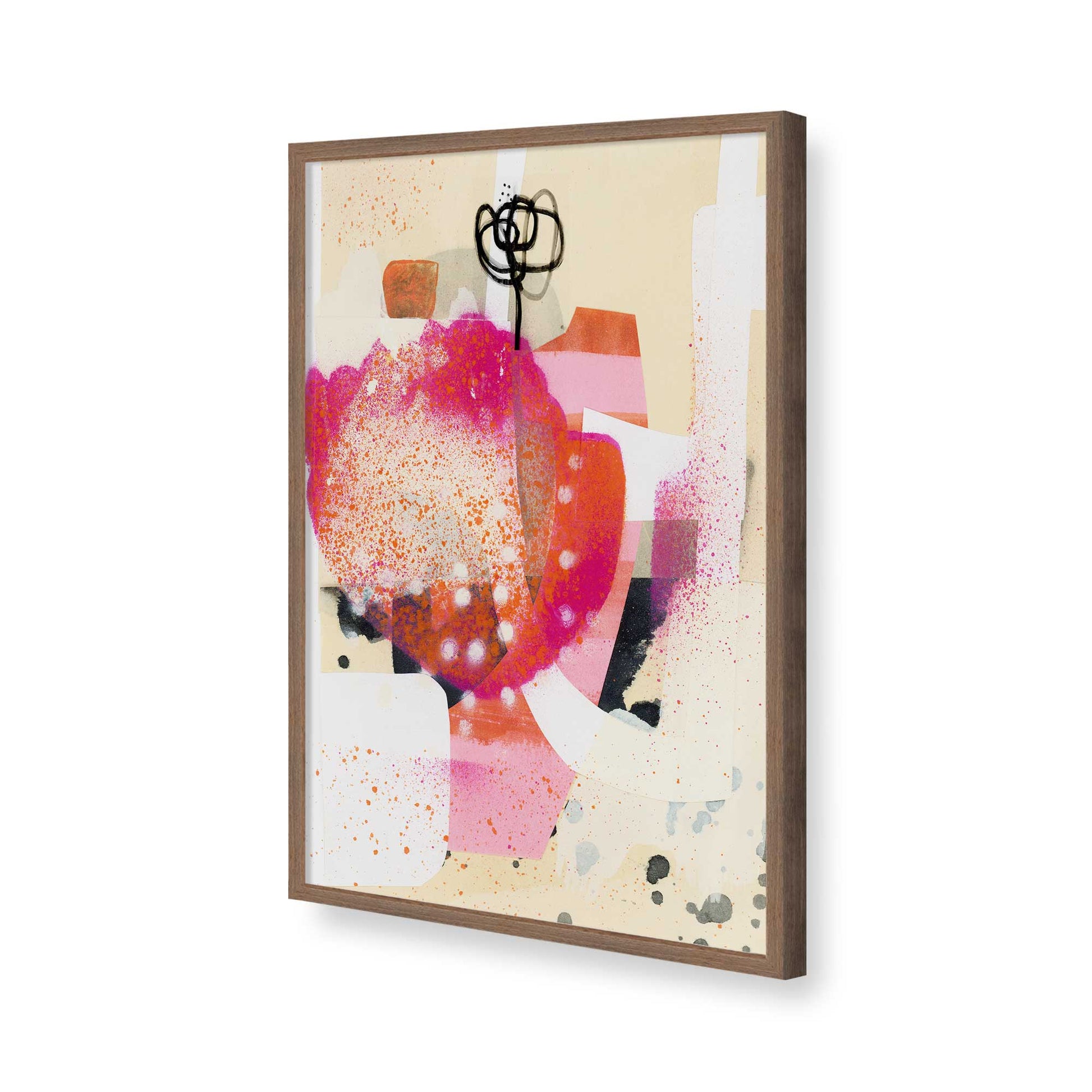 [Color:Walnut], Picture of art in a Walnut frame of the corner