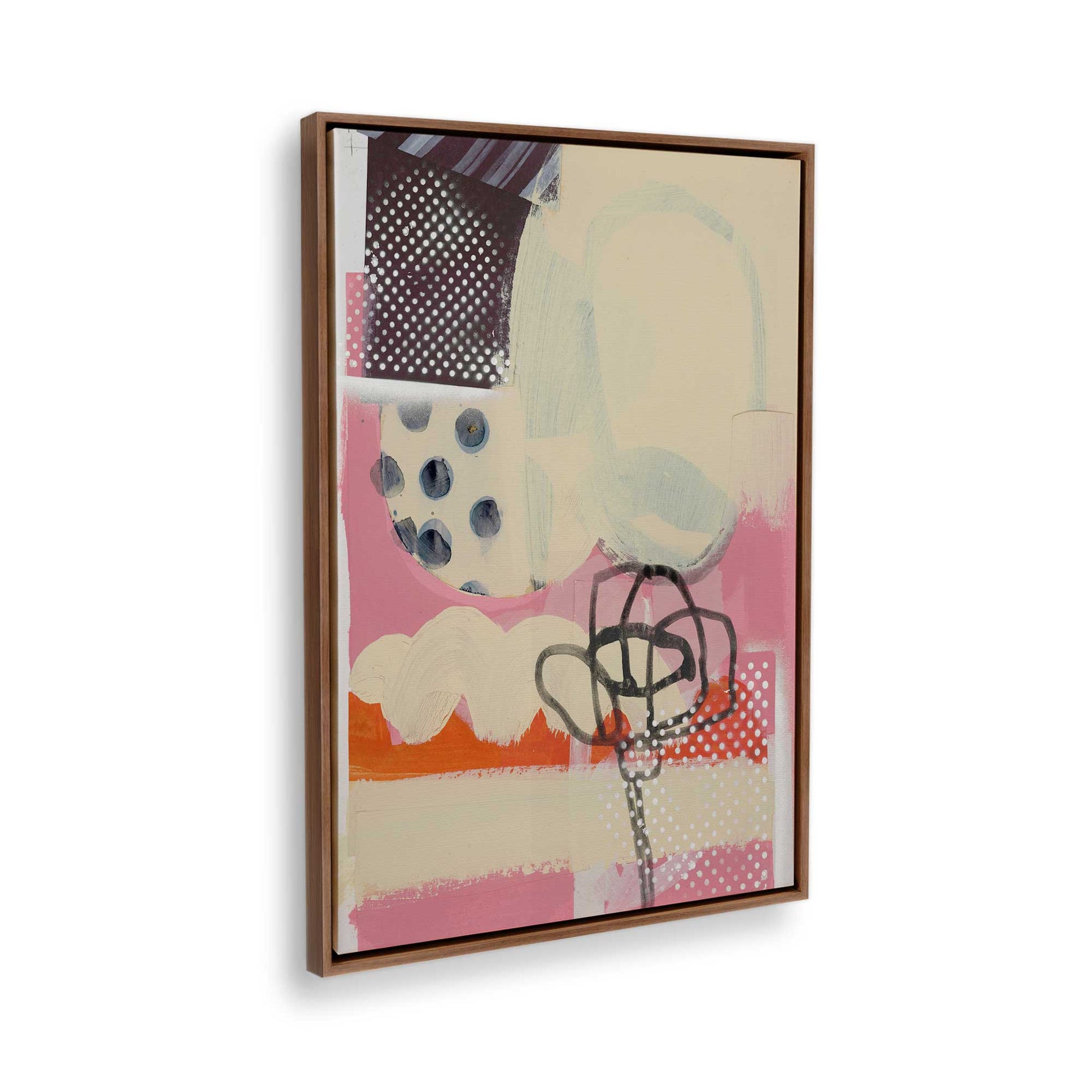 [Color:Walnut], Picture of the corner of the art