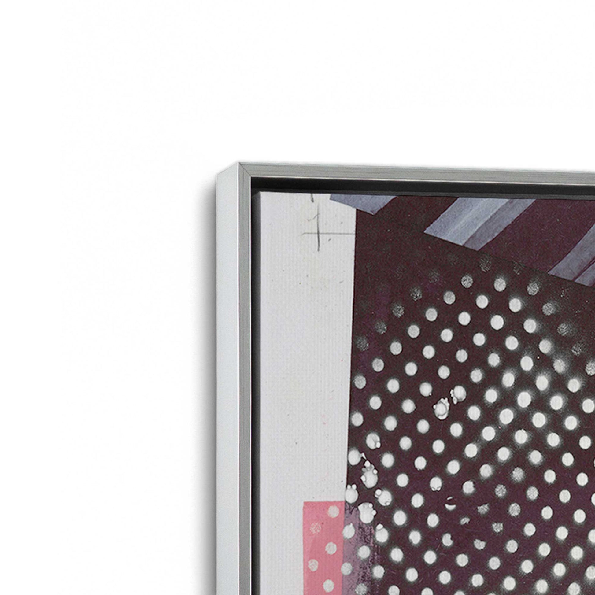 [Color:Polished Chrome], Picture of art in a Polished Chrome frame at an angle