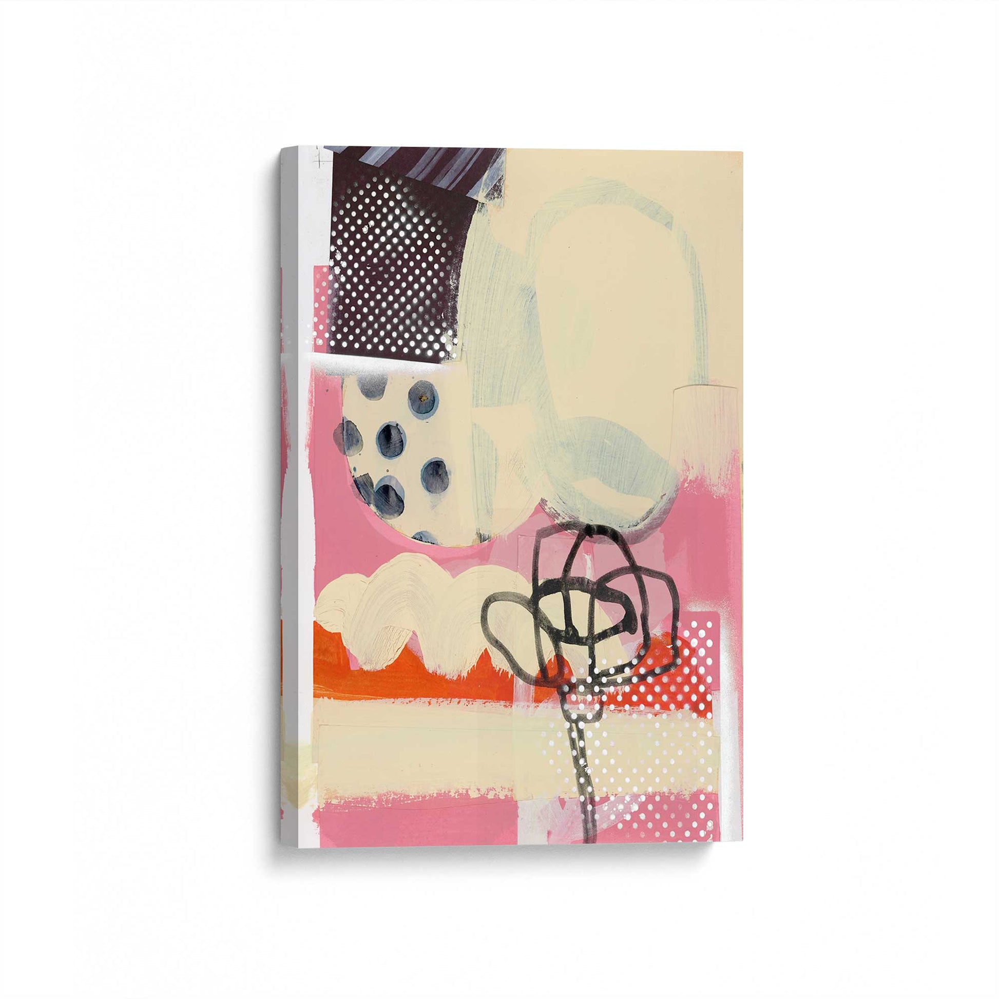 [Color:Stretched Canvas], Picture of art at an angle