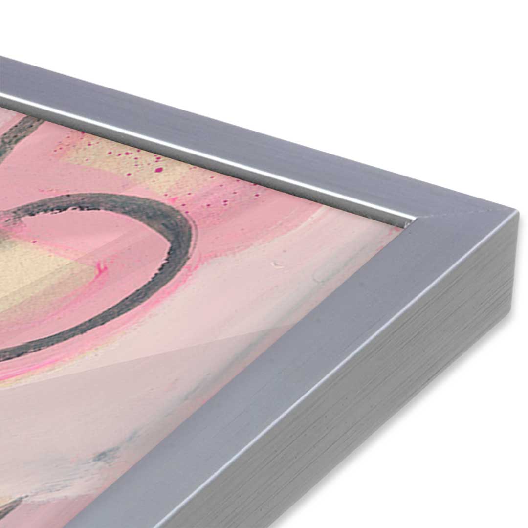 [Color:Polished Chrome], Picture of art in a Polished Chrome frame at an angle