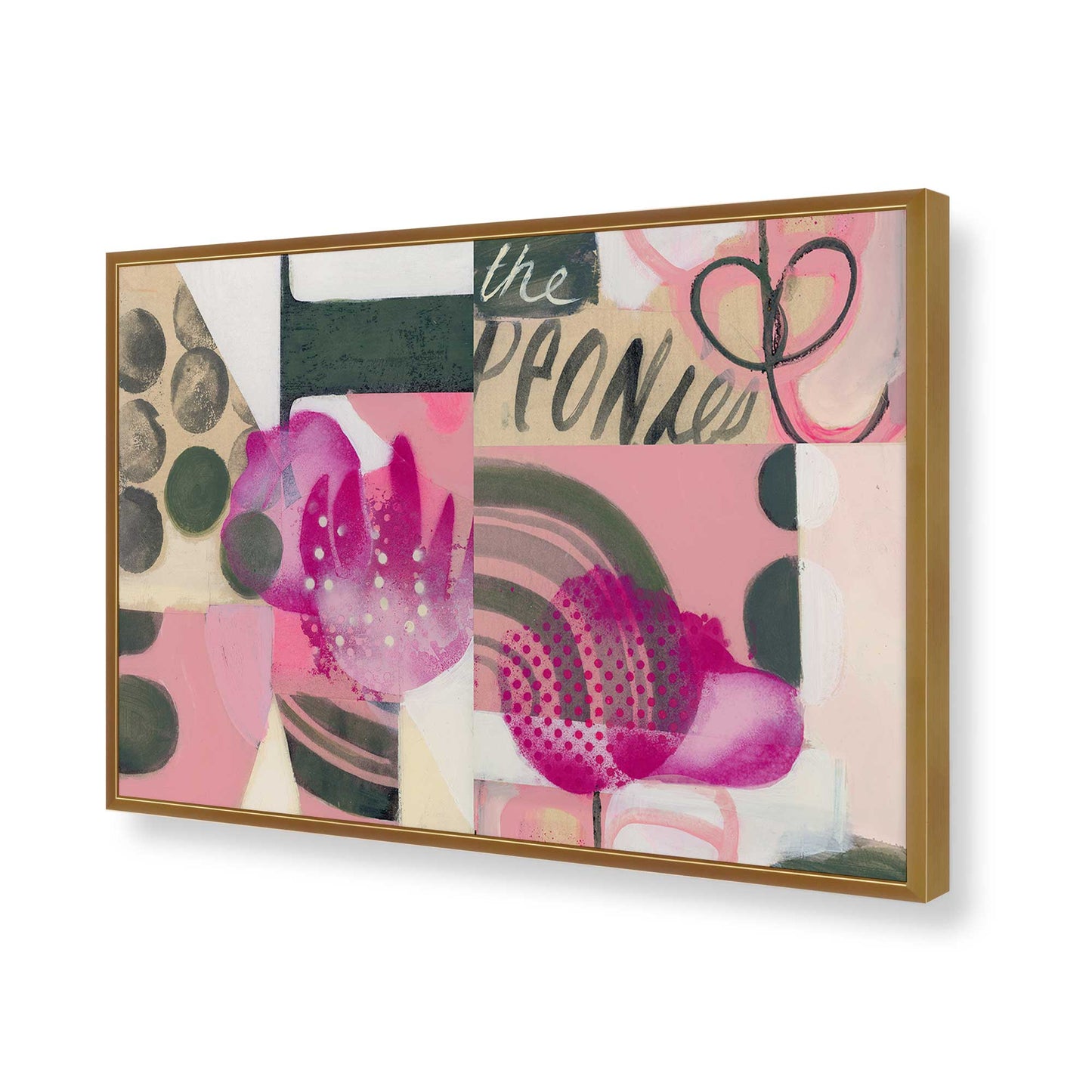 [Color:Polished Gold], Picture of art in a Polished Gold frame of the corner