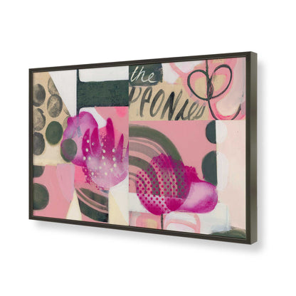 [Color:Satin Black], Picture of art in a Satin Black frame of the corner