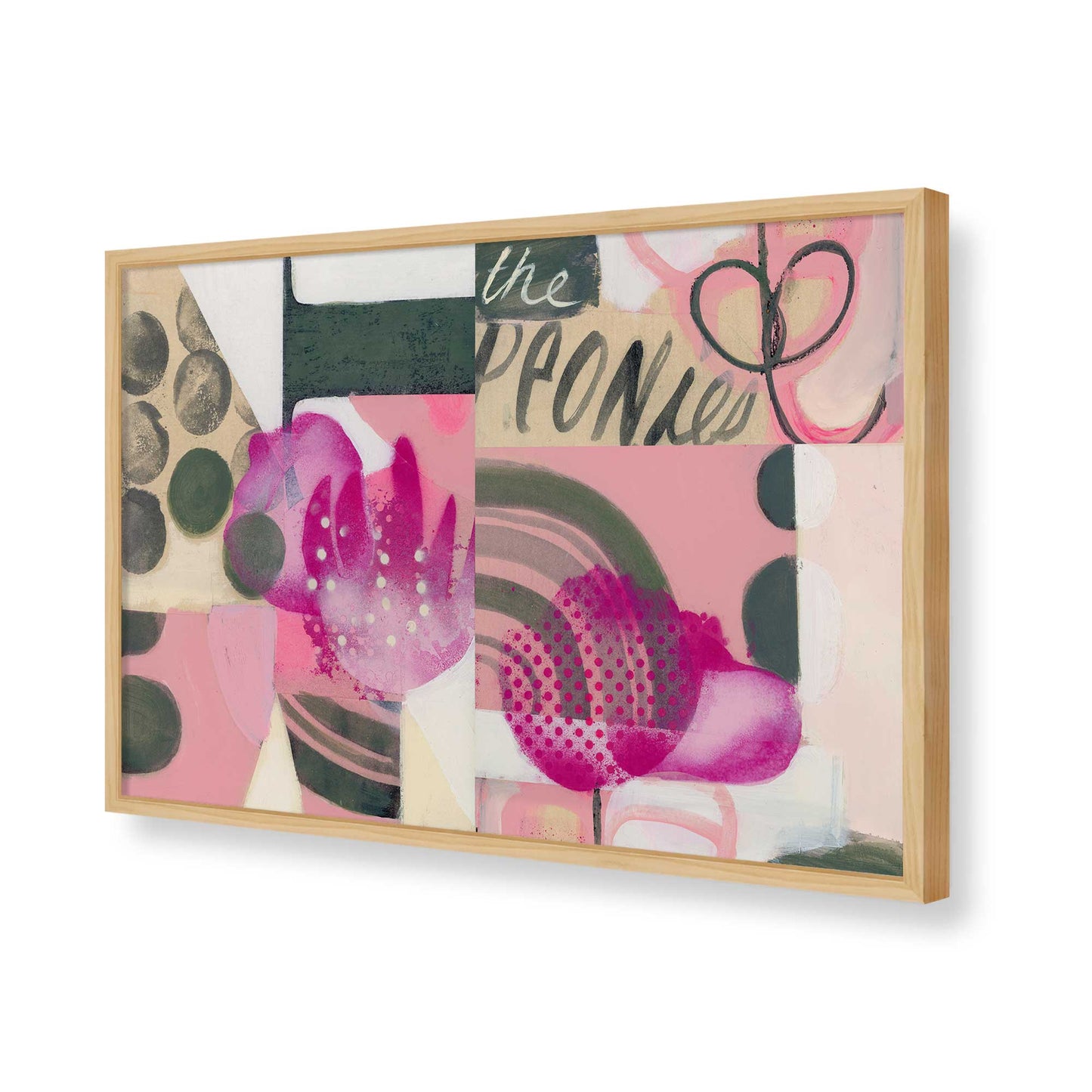 [Color:American Maple], Picture of art in a American Maple frame of the corner