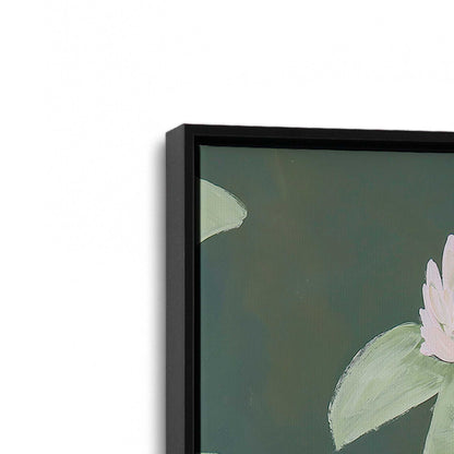 [Color:Satin Black], Picture of art in a Satin Black frame at an angle