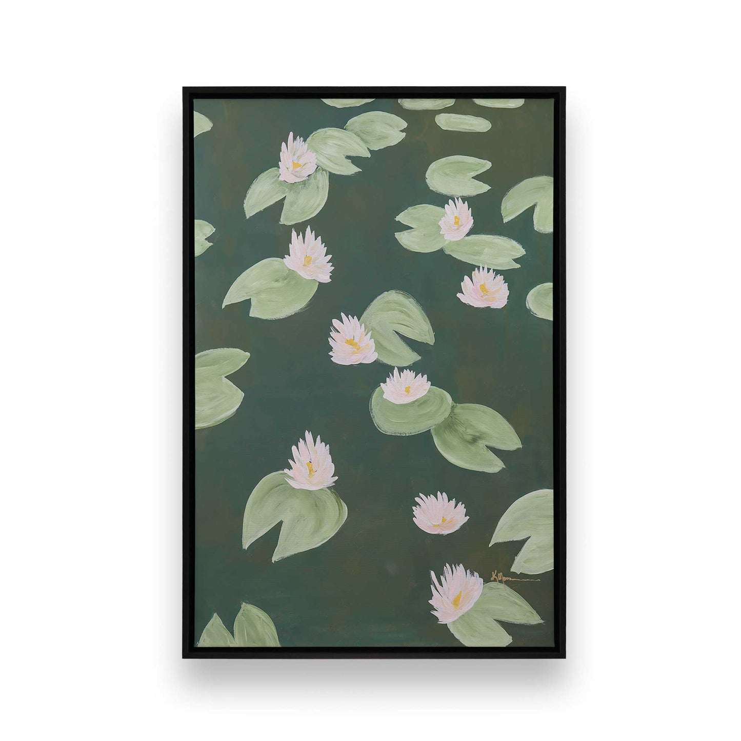 [Color:Satin Black], Picture of art in a Satin Black frame