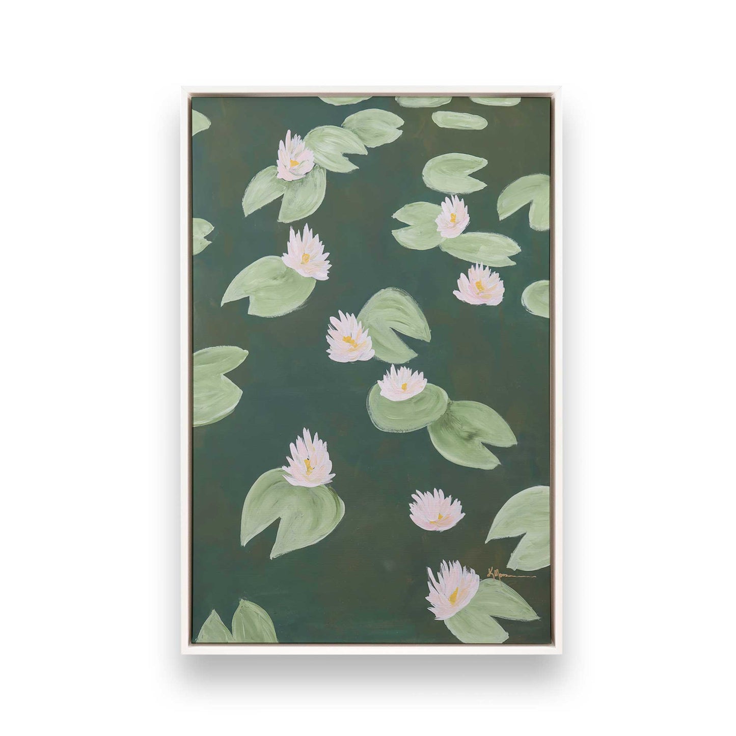 [Color:Opaque White], Picture of art in a White frame