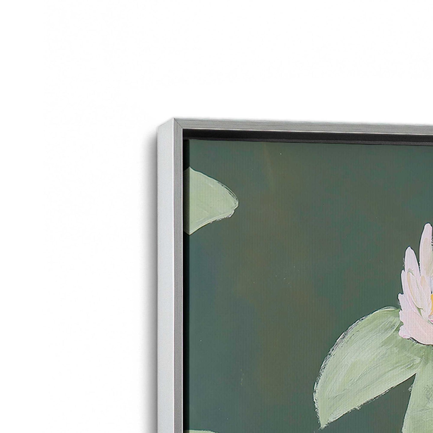 [Color:Polished Chrome], Picture of art in a Polished Chrome frame at an angle