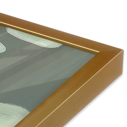 [Color:Polished Gold], Picture of art in a Polished Gold frame at an angle