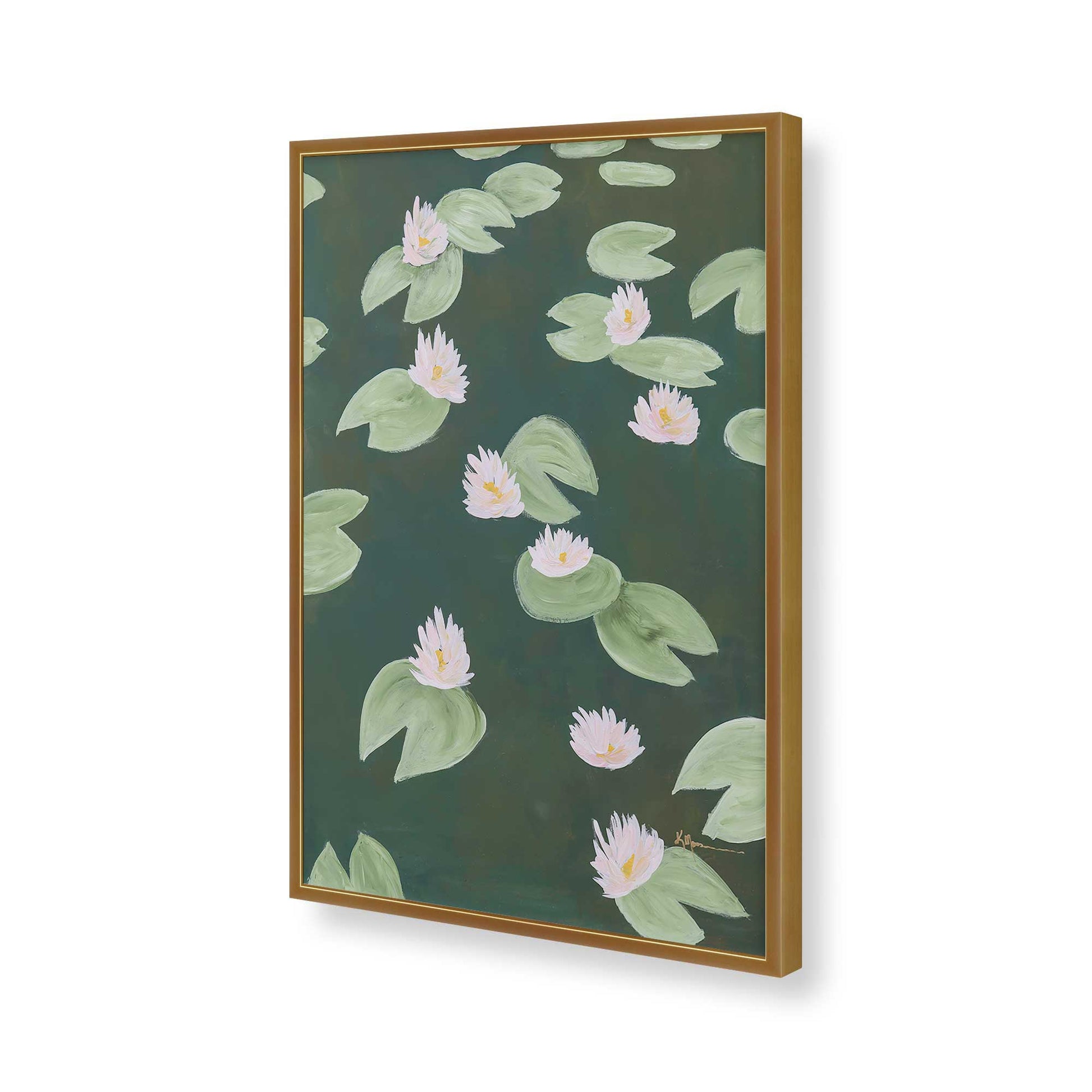 [Color:Polished Gold], Picture of art in a Polished Gold frame of the corner