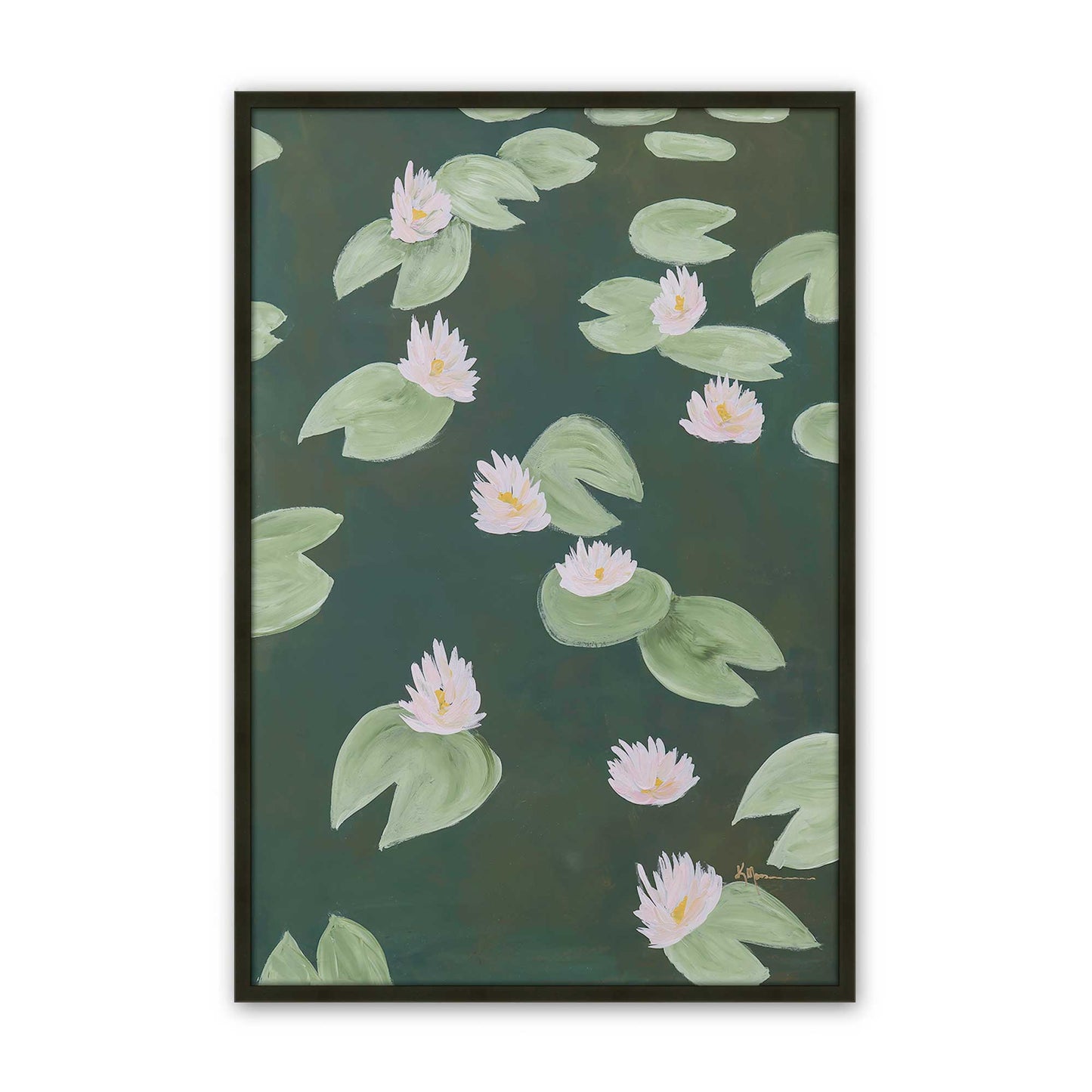 [Color:Satin Black], Picture of art in a Satin Black frame
