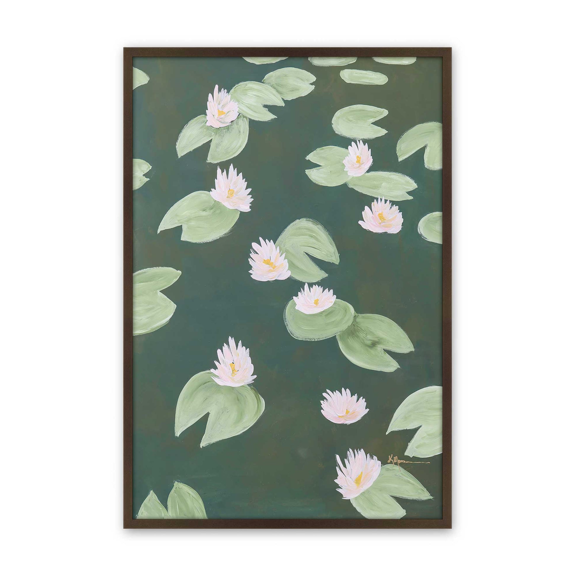 [Color:Brown], Picture of art in a Brown frame