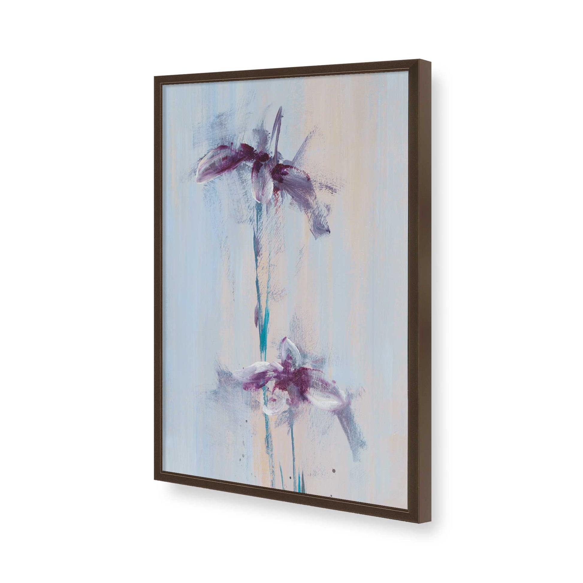 [Color:Brown], Picture of art in a Brown frame of the corner