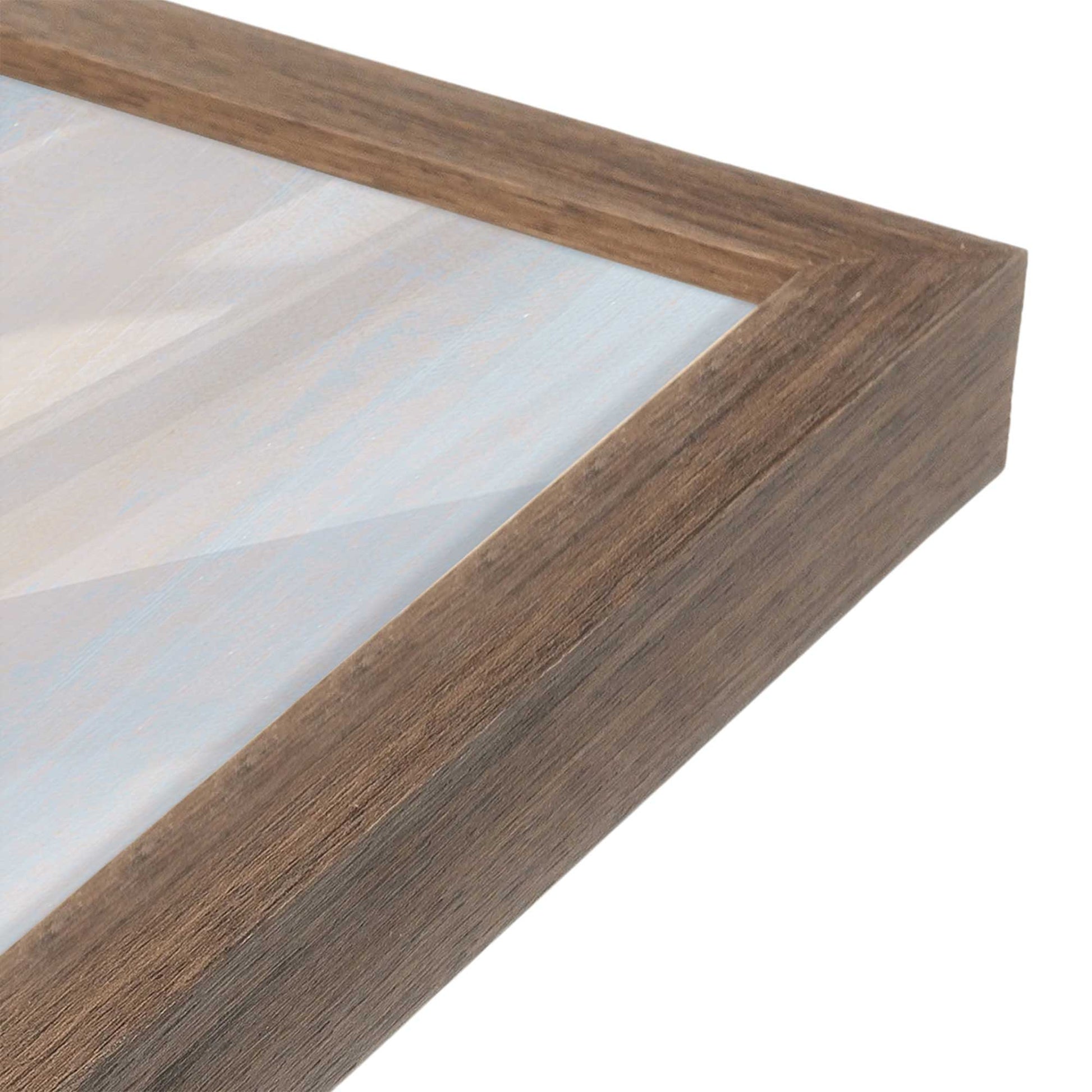 [Color:Walnut], Picture of art in a Walnut frame at an angle