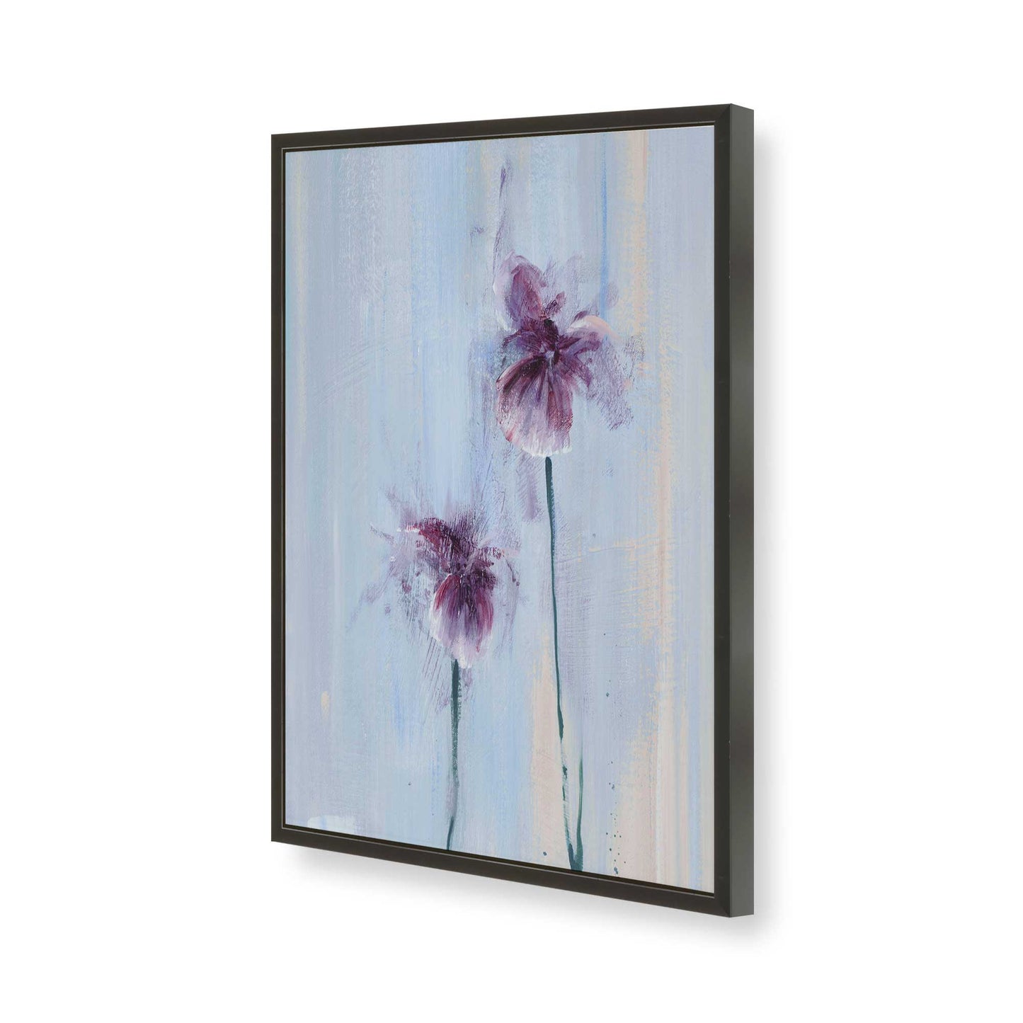 [Color:Satin Black], Picture of art in a Satin Black frame of the corner