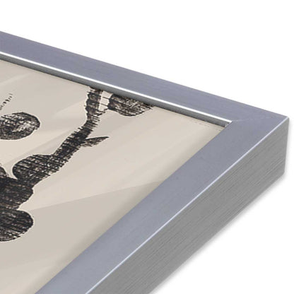 [Color:Polished Chrome], Picture of art in a Polished Chrome frame at an angle
