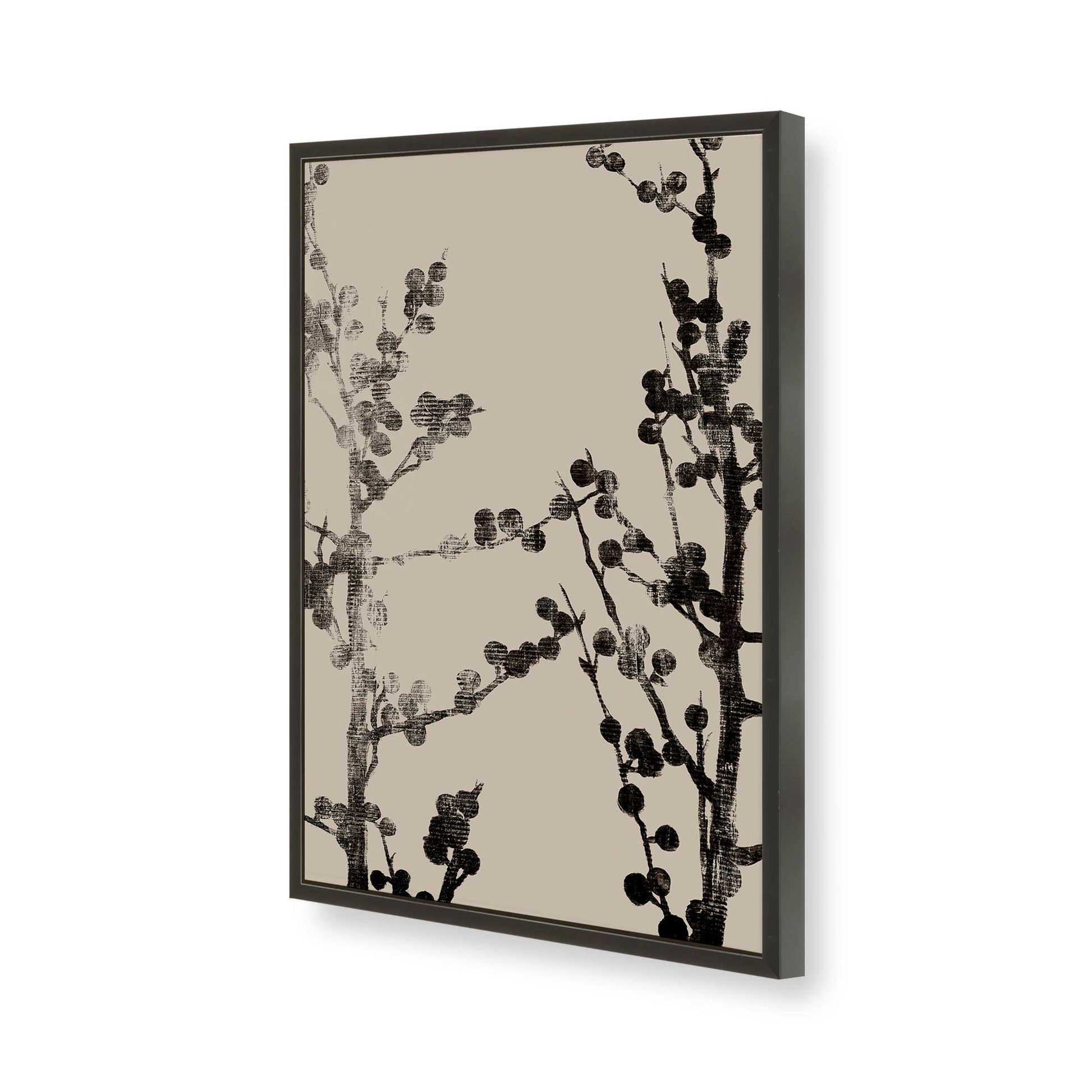 [Color:Satin Black], Picture of art in a Satin Black frame of the corner