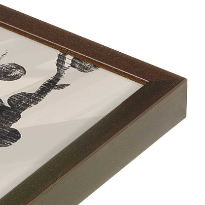 [Color:Belvinder Brown], Picture of art in a Belvinder Brown frame at an angle