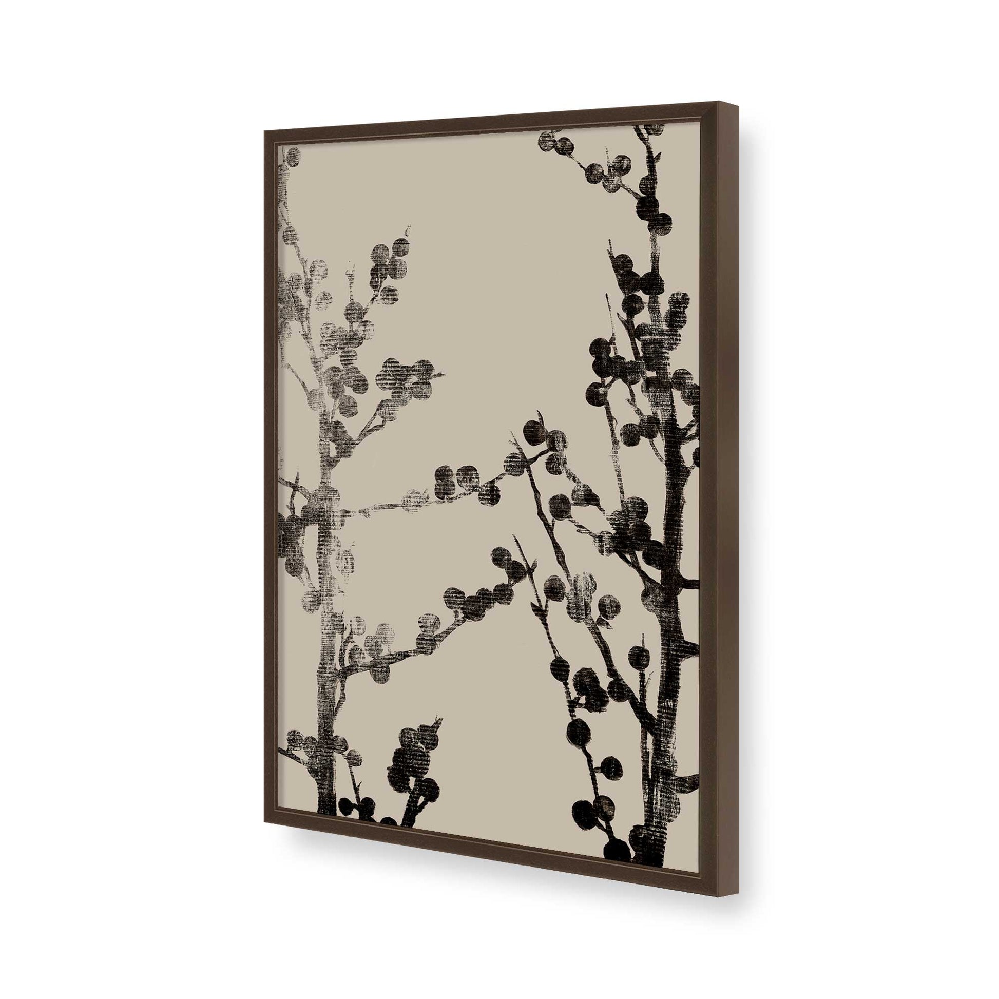 [Color:Brown], Picture of art in a Brown frame of the corner