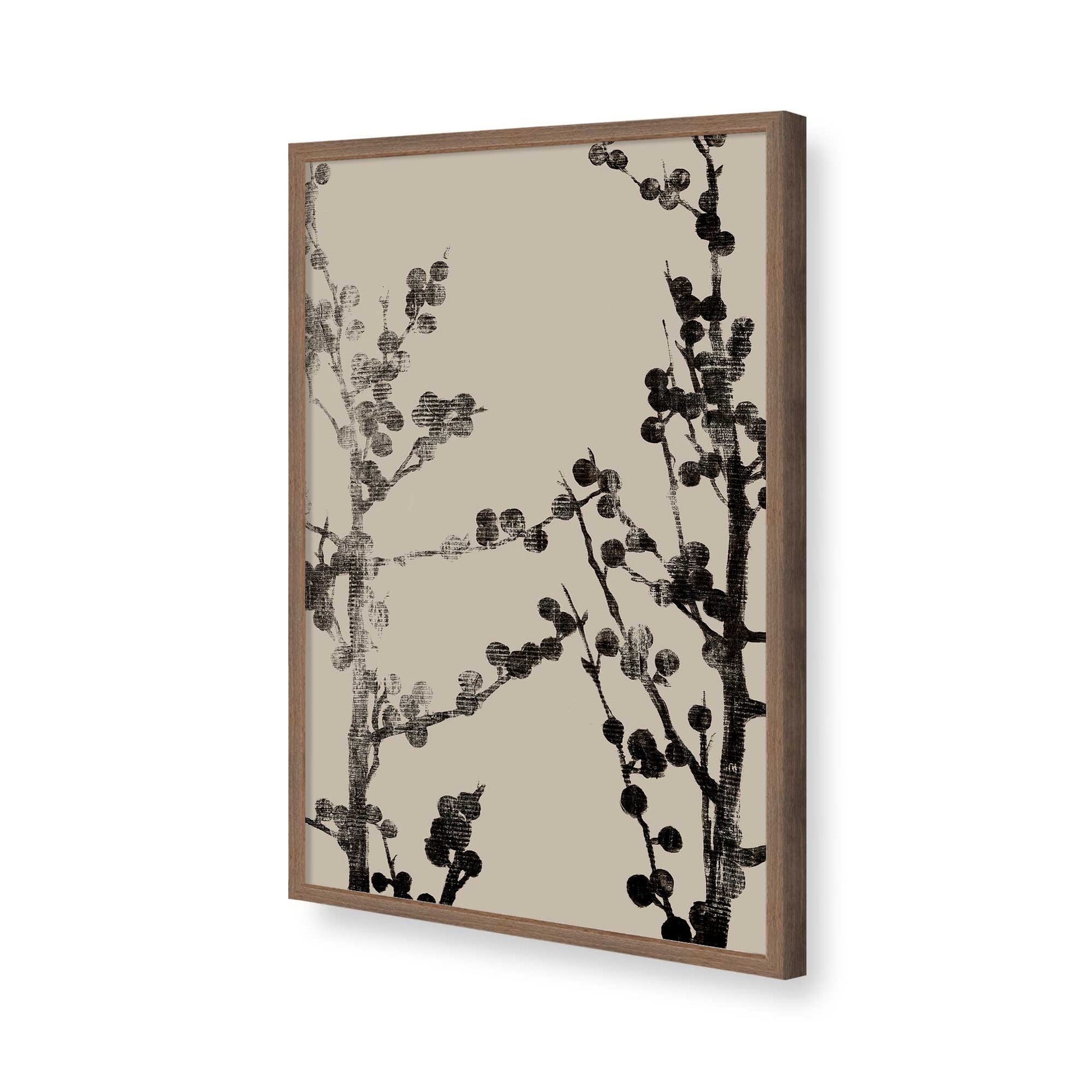 [Color:Walnut], Picture of art in a Walnut frame of the corner