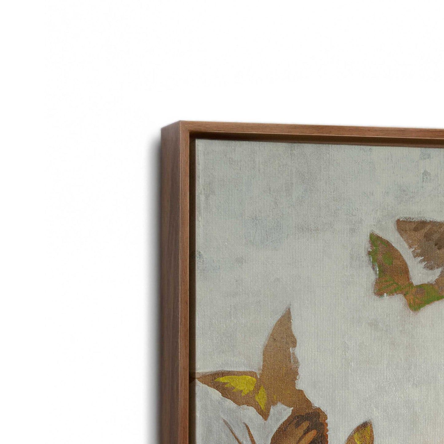 [Color:Walnut], Picture of art in a Walnut frame at an angle