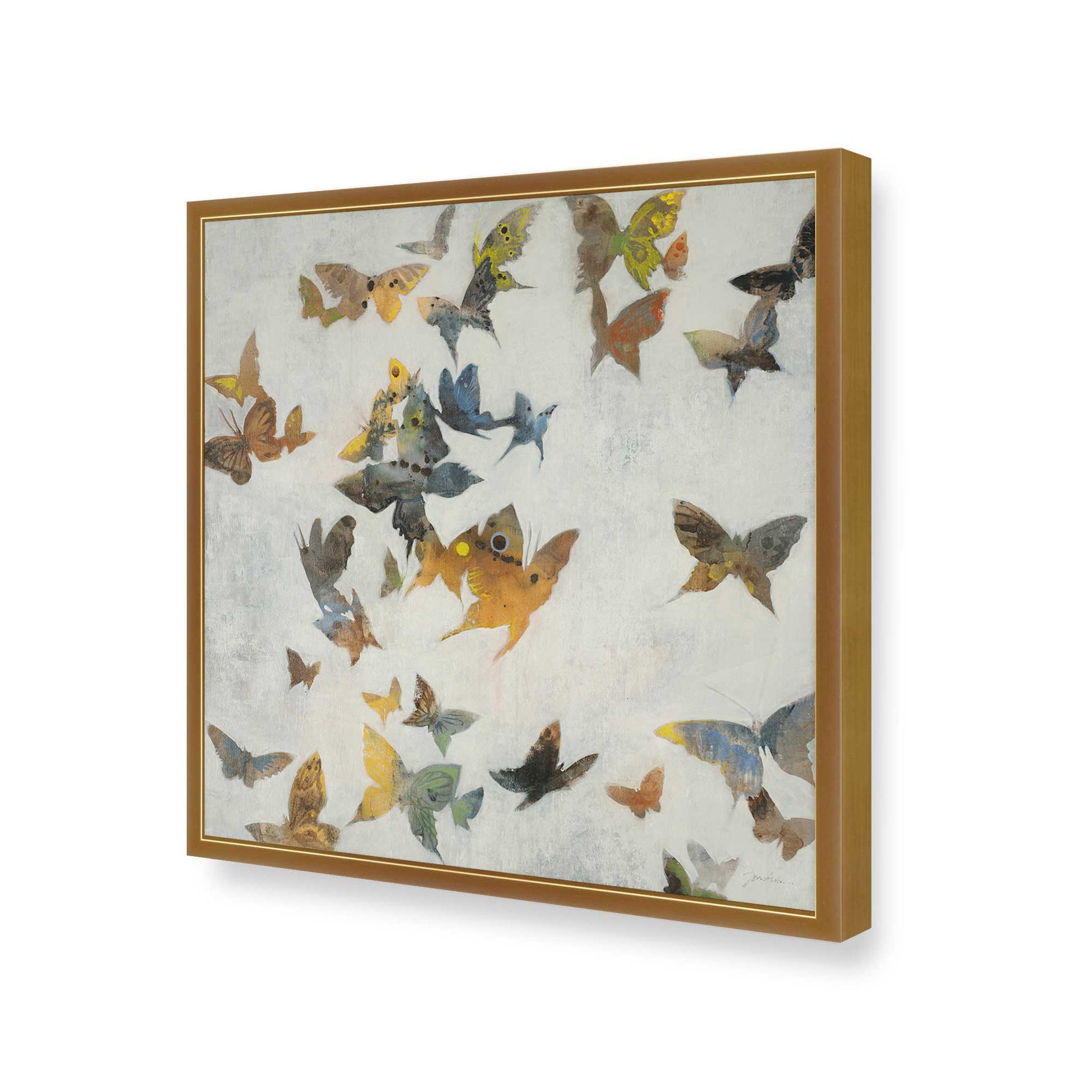 [Color:Polished Gold], Picture of art in a Polished Gold frame of the corner