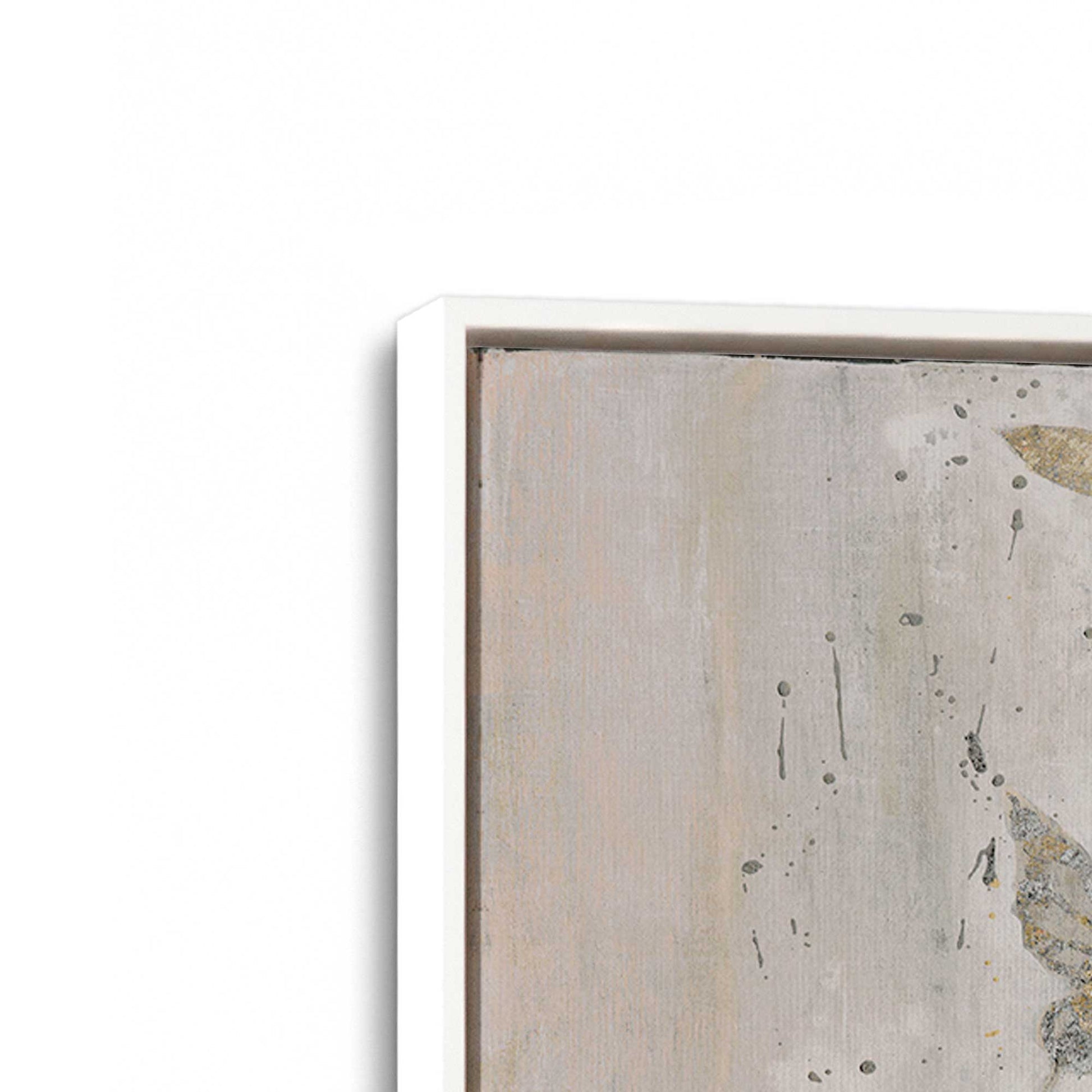 [Color:Opaque White], Picture of art in a White frame at an angle