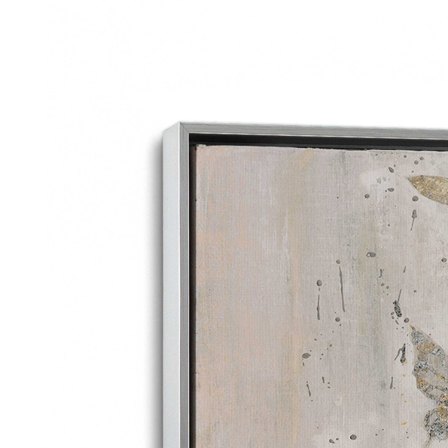 [Color:Polished Chrome], Picture of art in a Polished Chrome frame at an angle