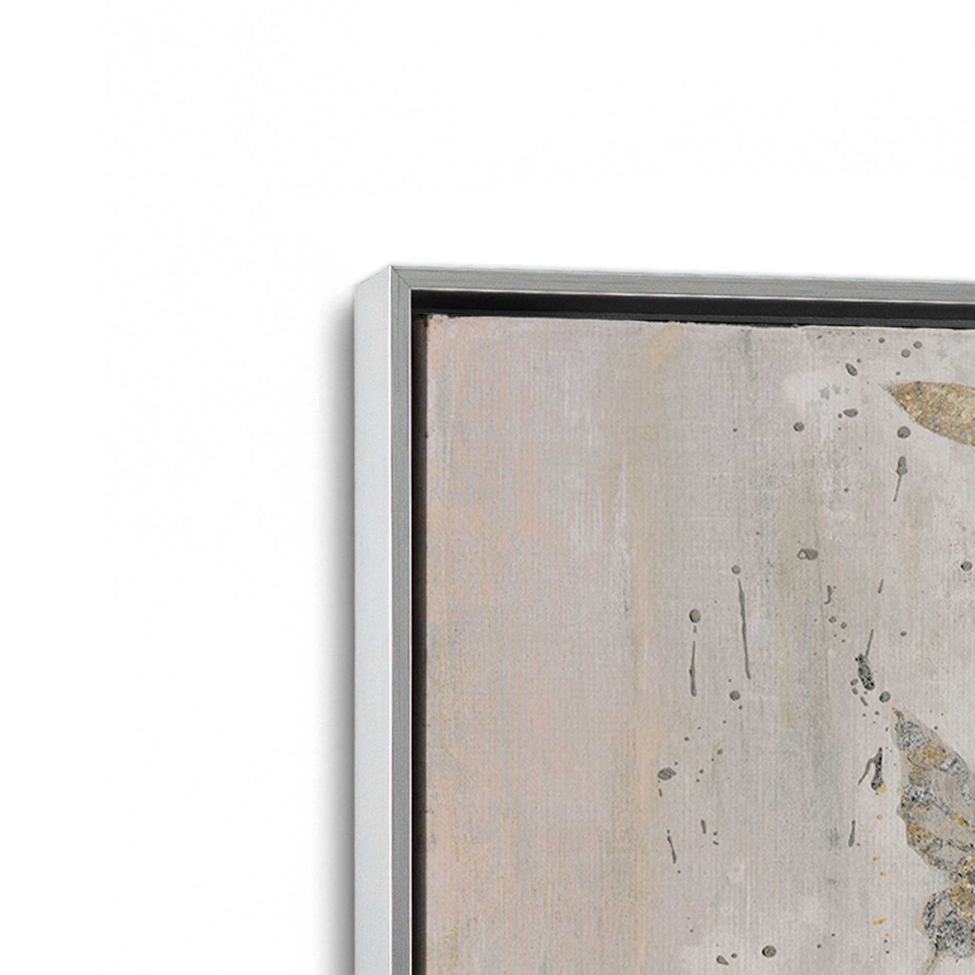 [Color:Polished Chrome], Picture of art in a Polished Chrome frame at an angle
