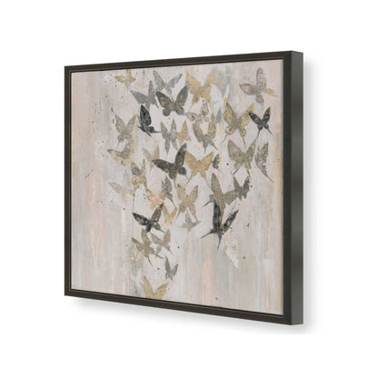 [Color:Satin Black], Picture of art in a Satin Black frame of the corner