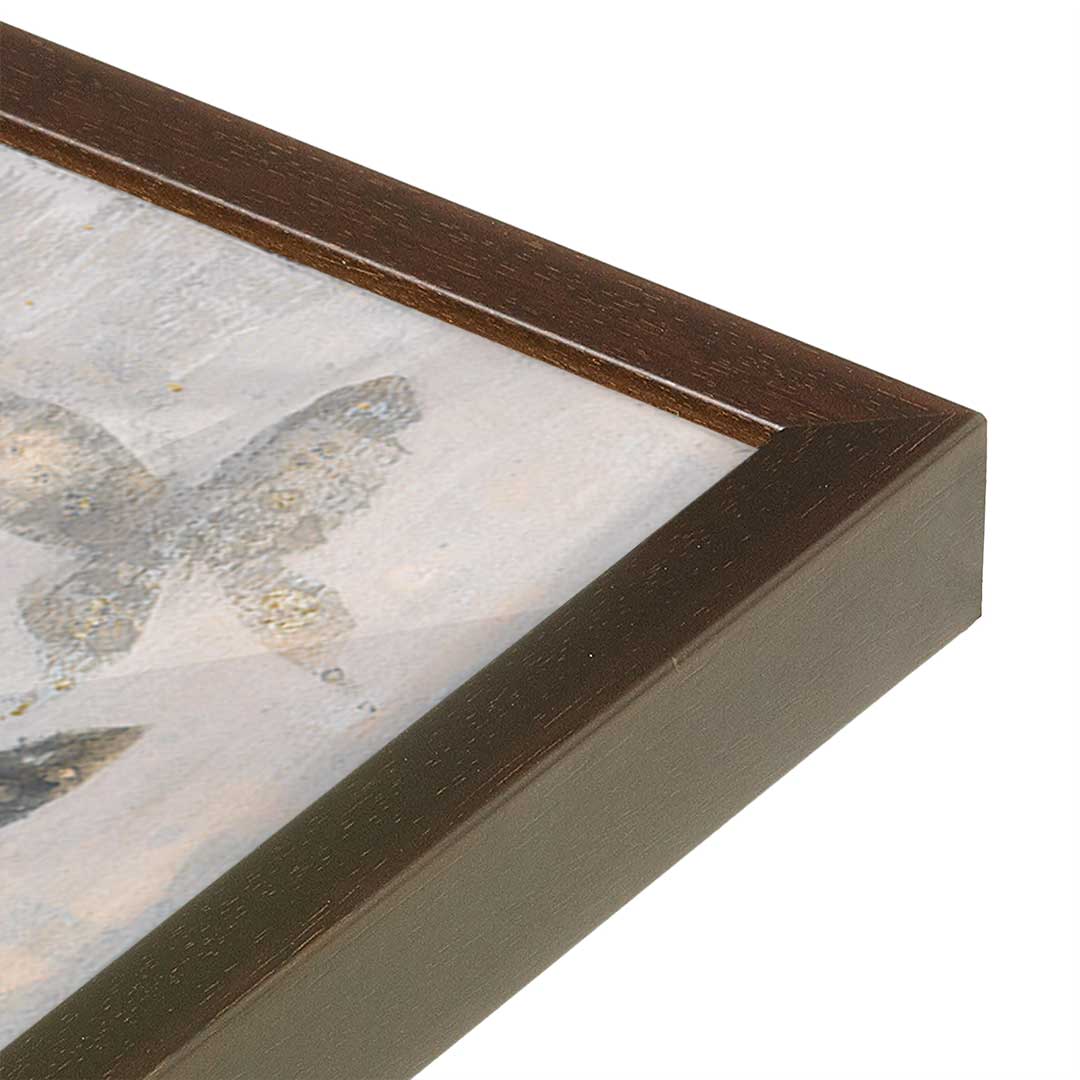 [Color:Espresso], Picture of art in a Espresso frame at an angle