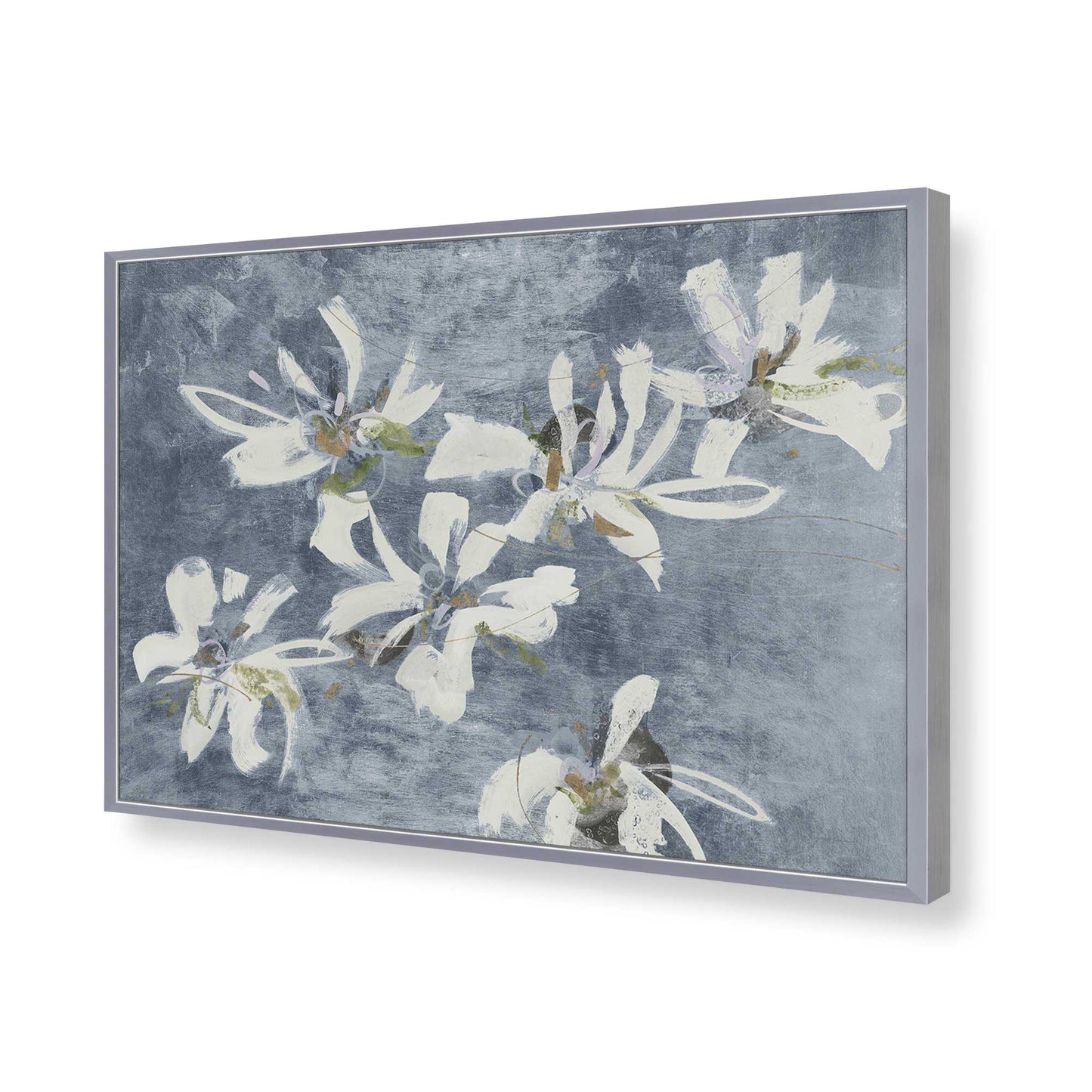 [Color:Polished Chrome], Picture of art in a Polished Chrome frame of the corner