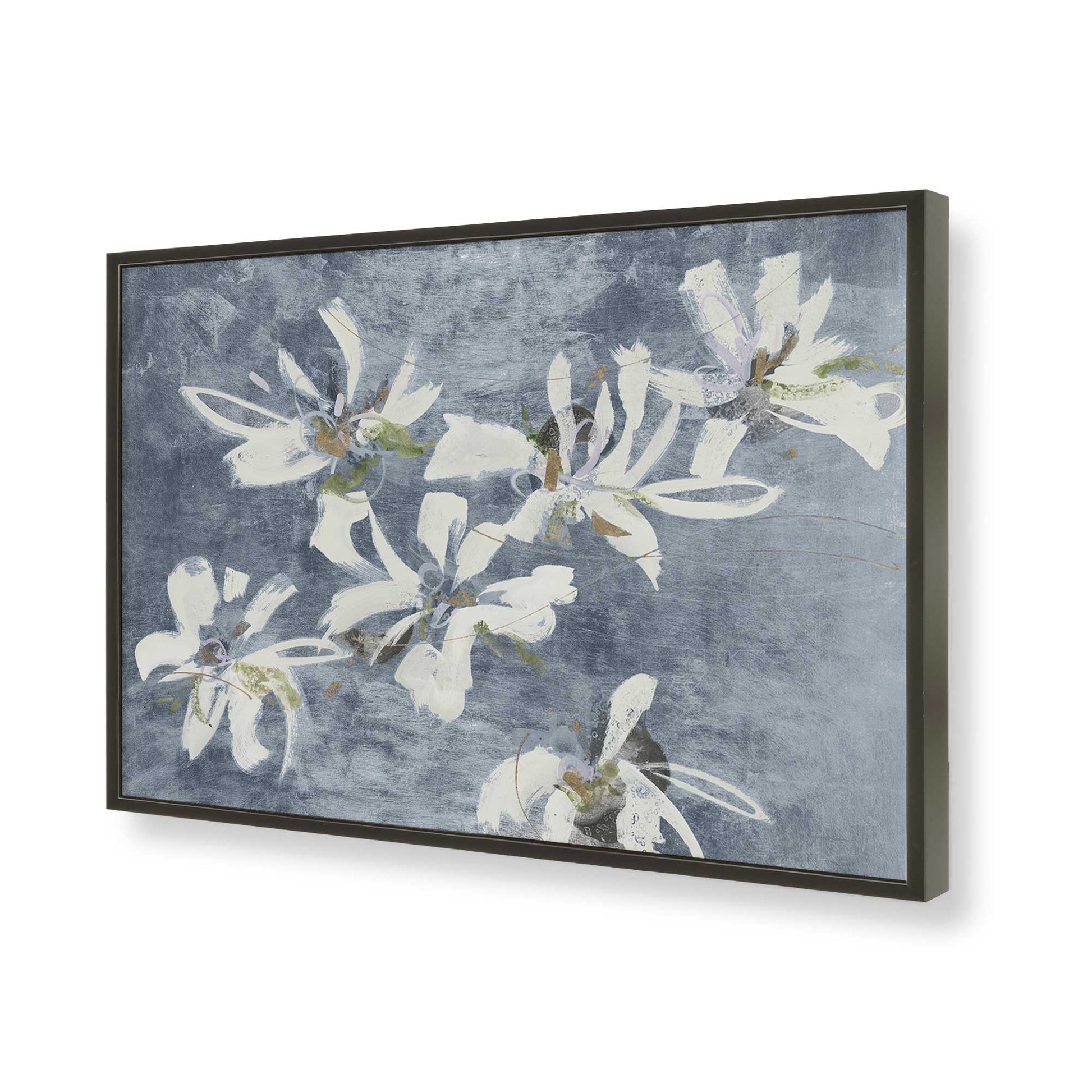 [Color:Satin Black], Picture of art in a Satin Black frame of the corner