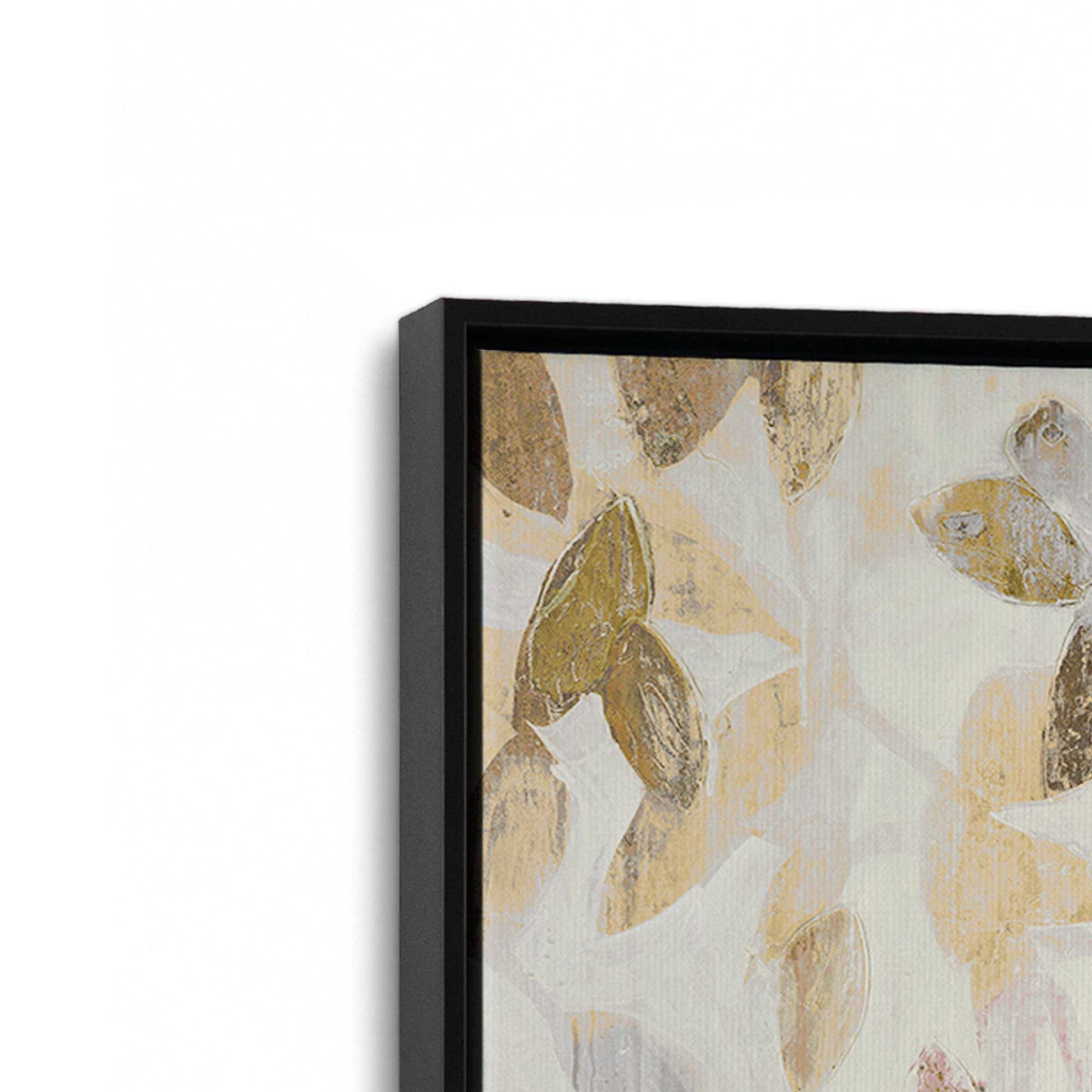 [Color:Satin Black], Picture of art in a Satin Black frame at an angle