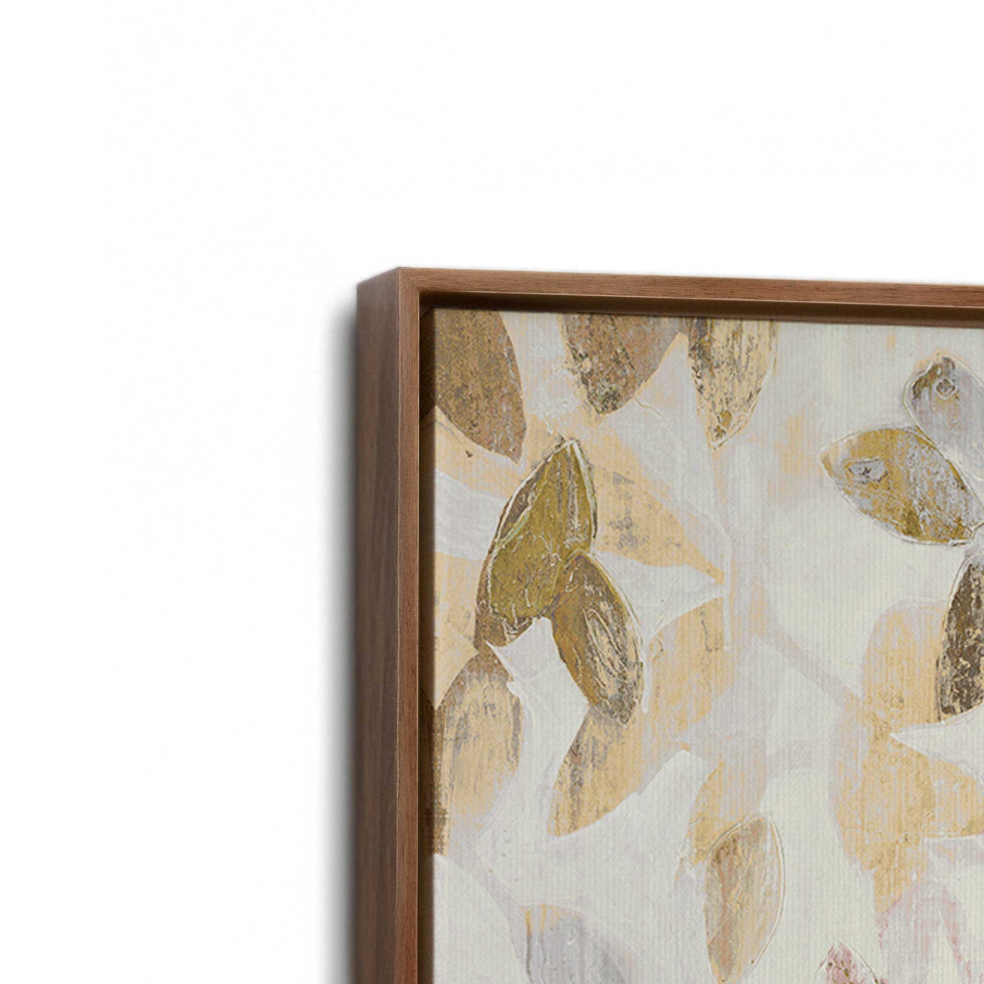 [Color:Walnut], Picture of art in a Walnut frame at an angle
