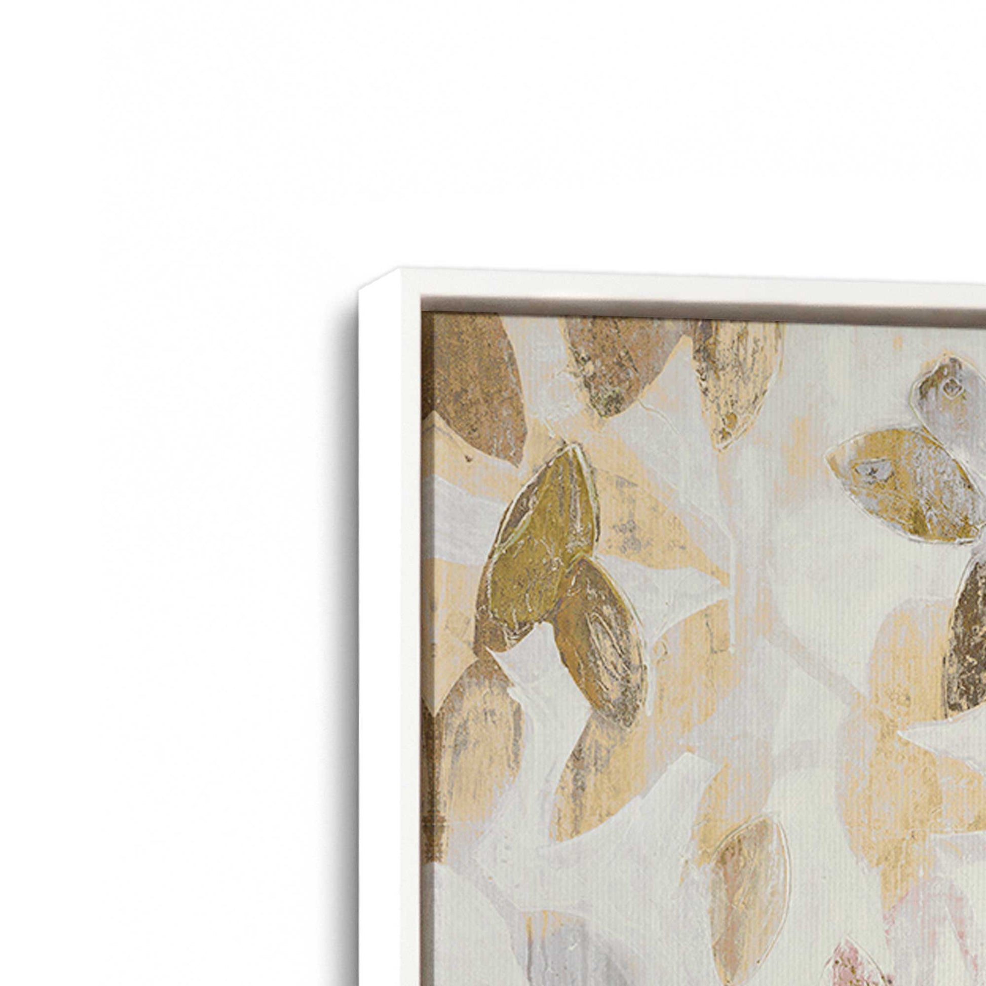 [Color:Opaque White], Picture of art in a White frame at an angle