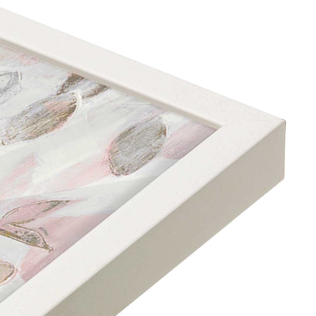 [Color:Opaque White], Picture of art in a Opaque White frame at an angle