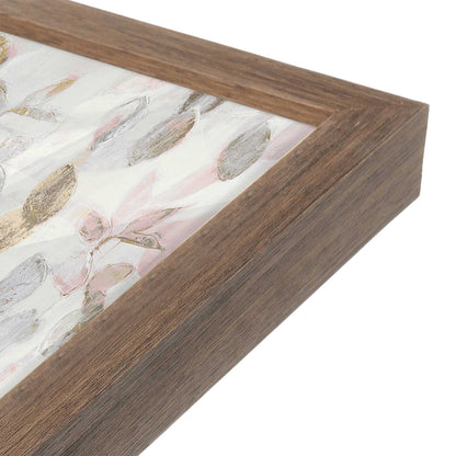 [Color:Walnut], Picture of art in a Walnut frame at an angle