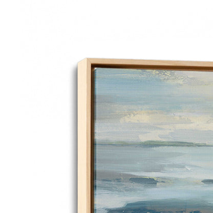 [Color:American Maple], Picture of art in a American Maple frame at an angle