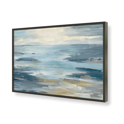 [Color:Satin Black], Picture of art in a Satin Black frame of the corner